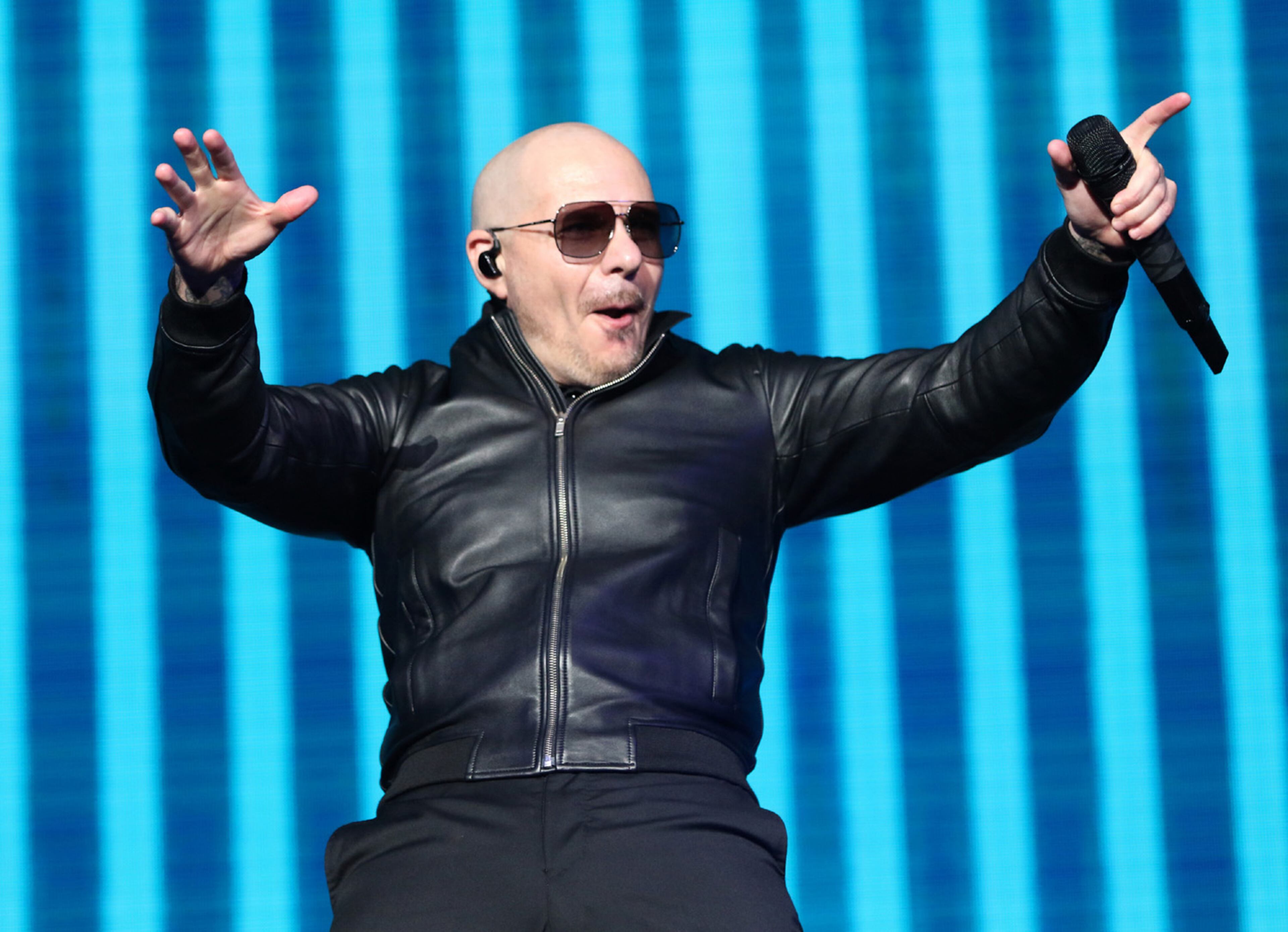 Pitbull and Iggy Azalea energized the sold out Ameris Bank Amphitheatre crowd on the I Feel Good Tour stop on Sunday, October 10, 2021 in Alpharetta.
Robb Cohen for the Atlanta Journal-Constitution