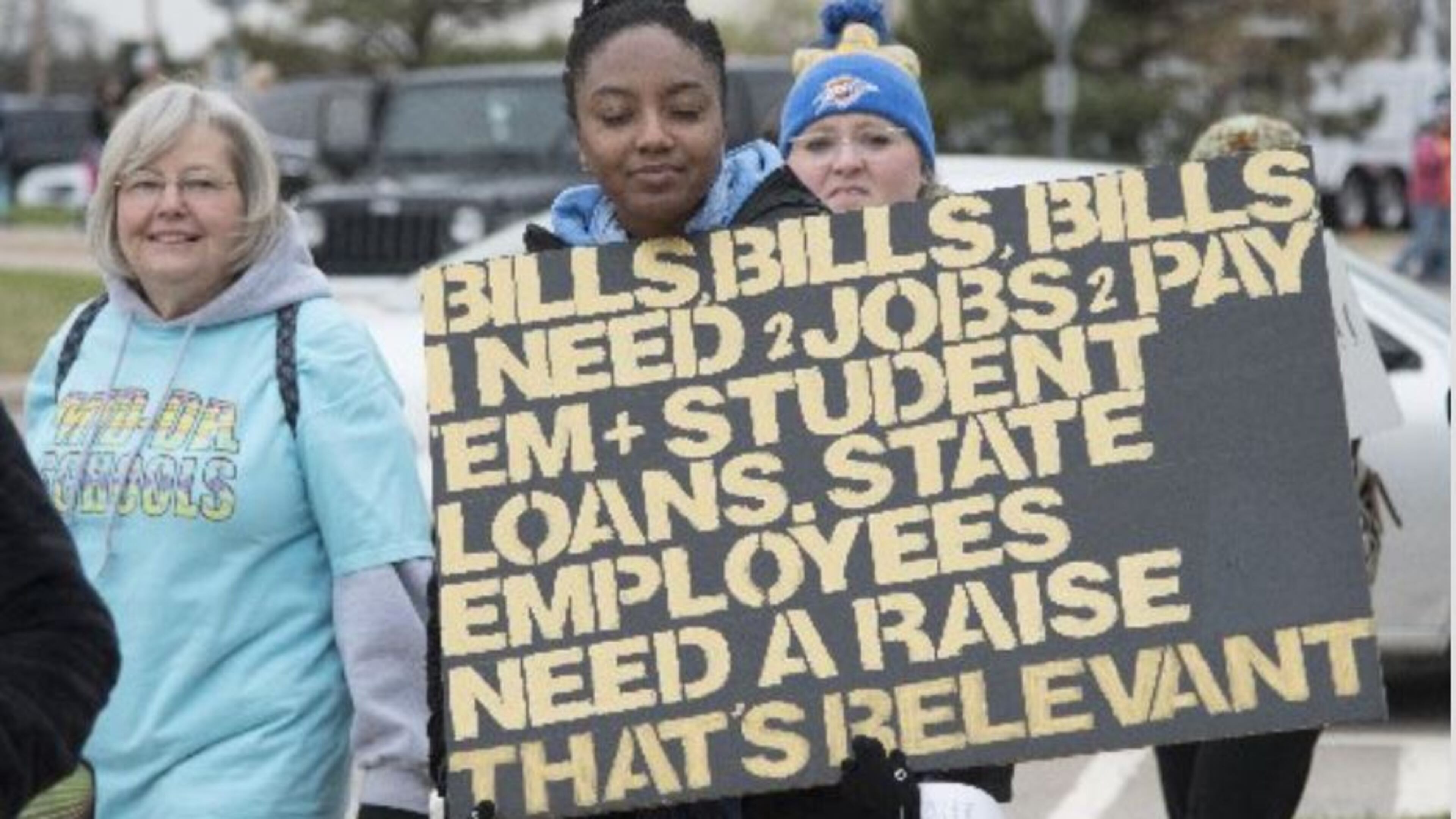 The author of a new study showing teachers make less than other college graduates says it is not surprising teachers are protesting over their pay, as teachers did in Oklahoma last year.