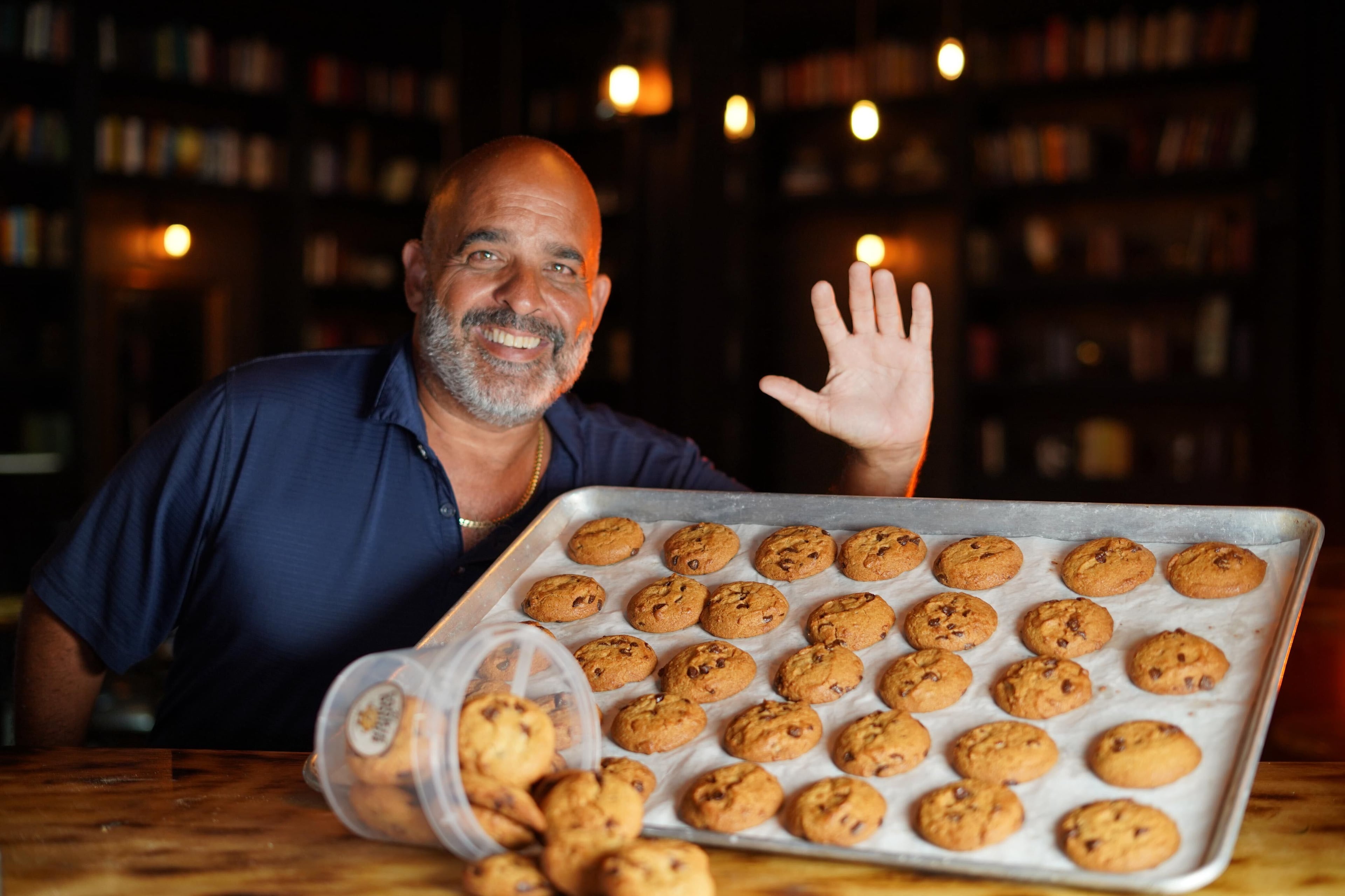 Peter Regalado, owner of Mr. Cookie Dough, brings buckets of chocolate chip cookies to the Georgia National Fair. (Courtesy of Peter Regalado)