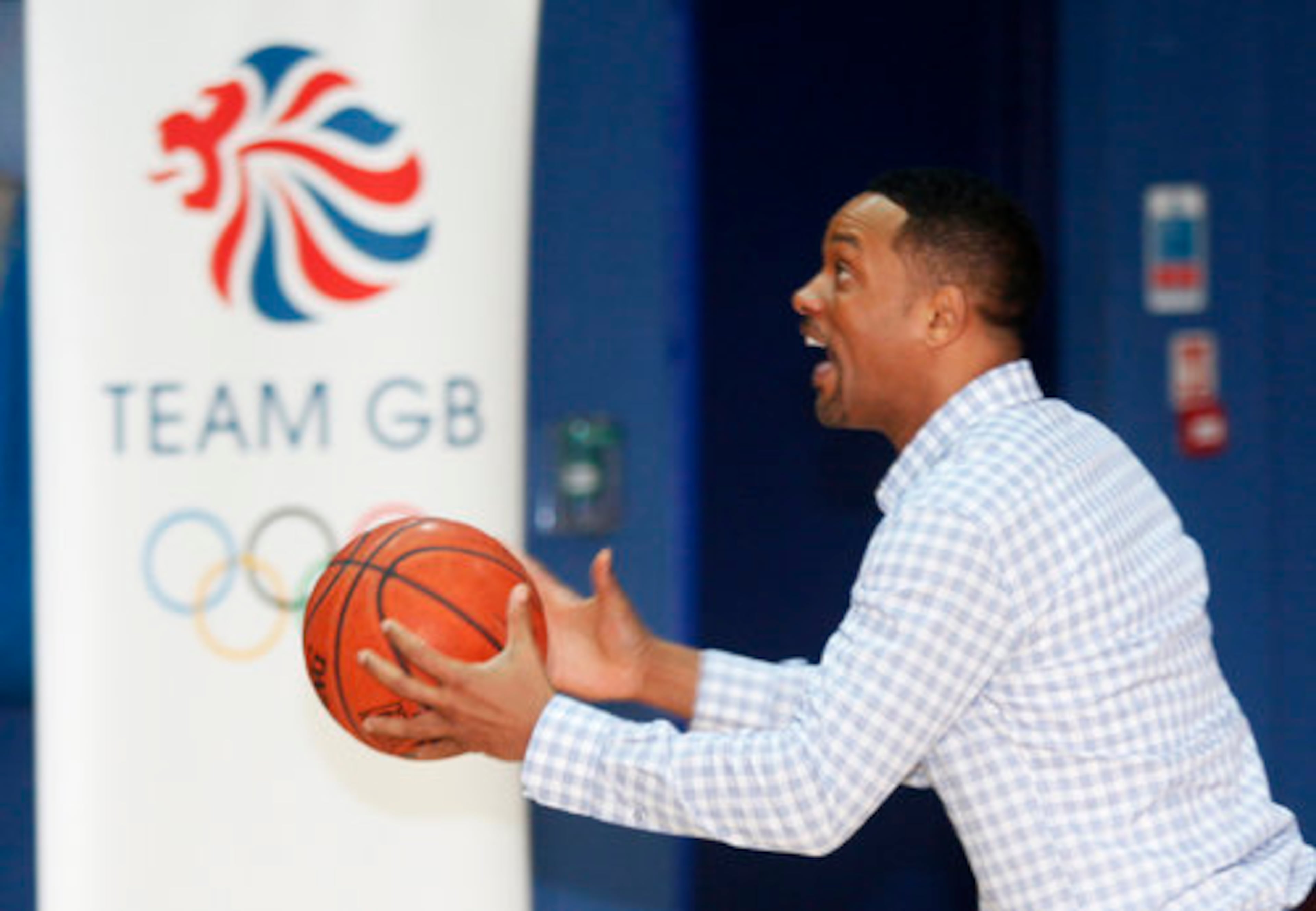 Along with some basketball, the star also brushed up on his boxing skills.