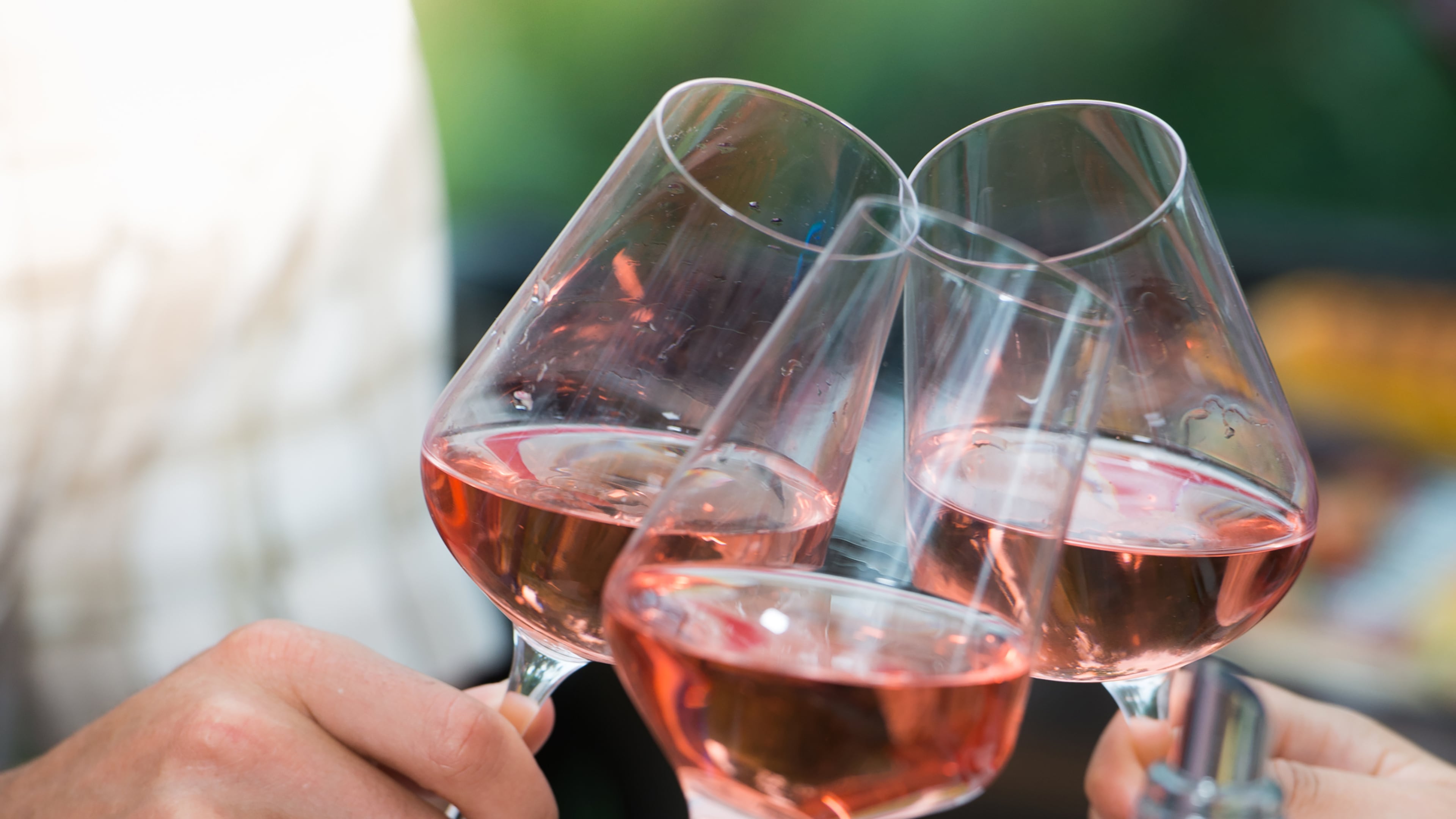 Chilled pink wine on a hot summer night is still the Instagram symbol of summer. (Dreamstime/TNS)