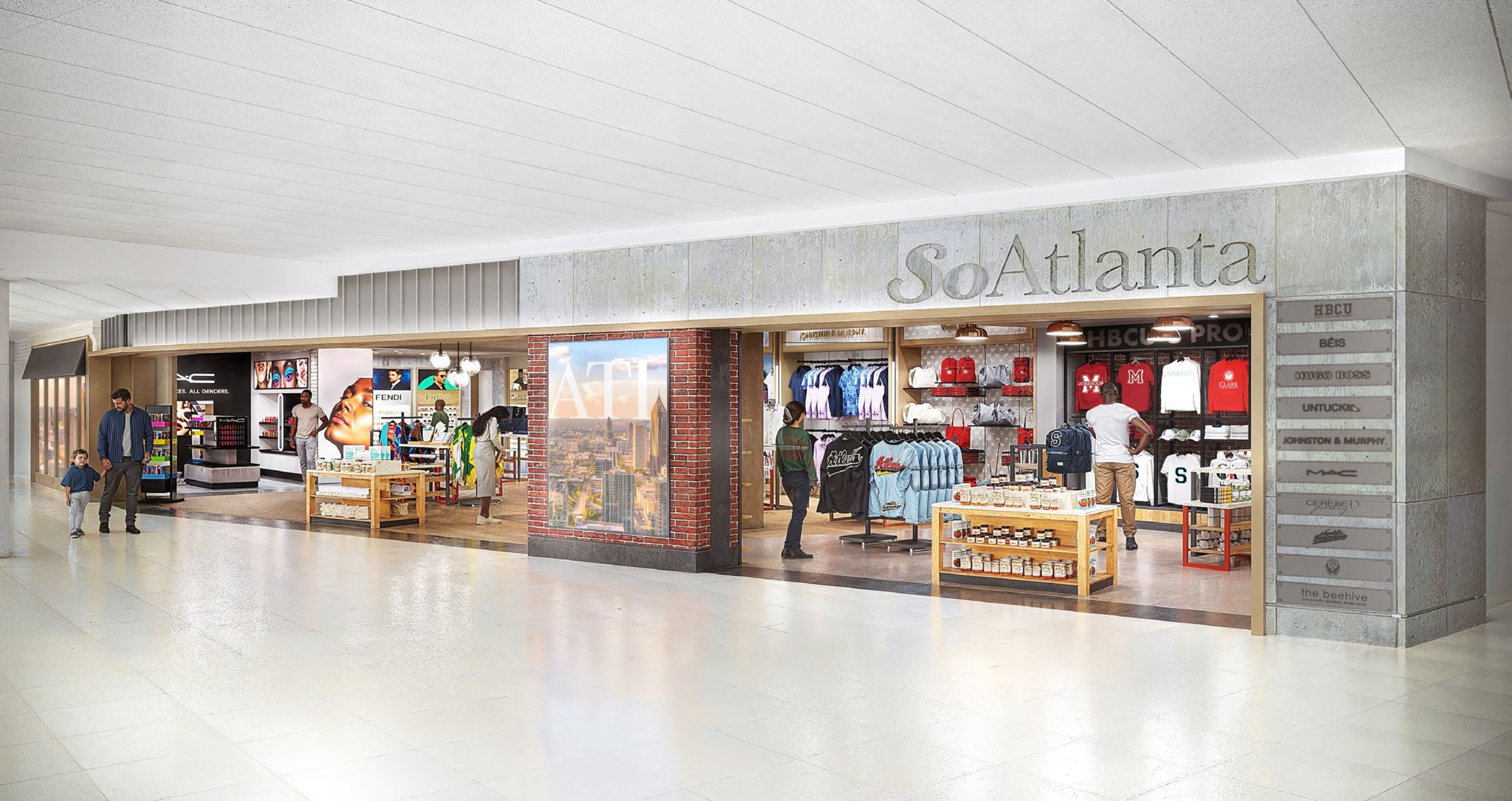 “With each new phase, we are continuing to reimagine what’s possible in an airport environment, offering our passengers a world-class mix of flavors, retail and local culture,” said airport General Manager Ricky Smith said in a statement. (Courtesy of Hudson Group)