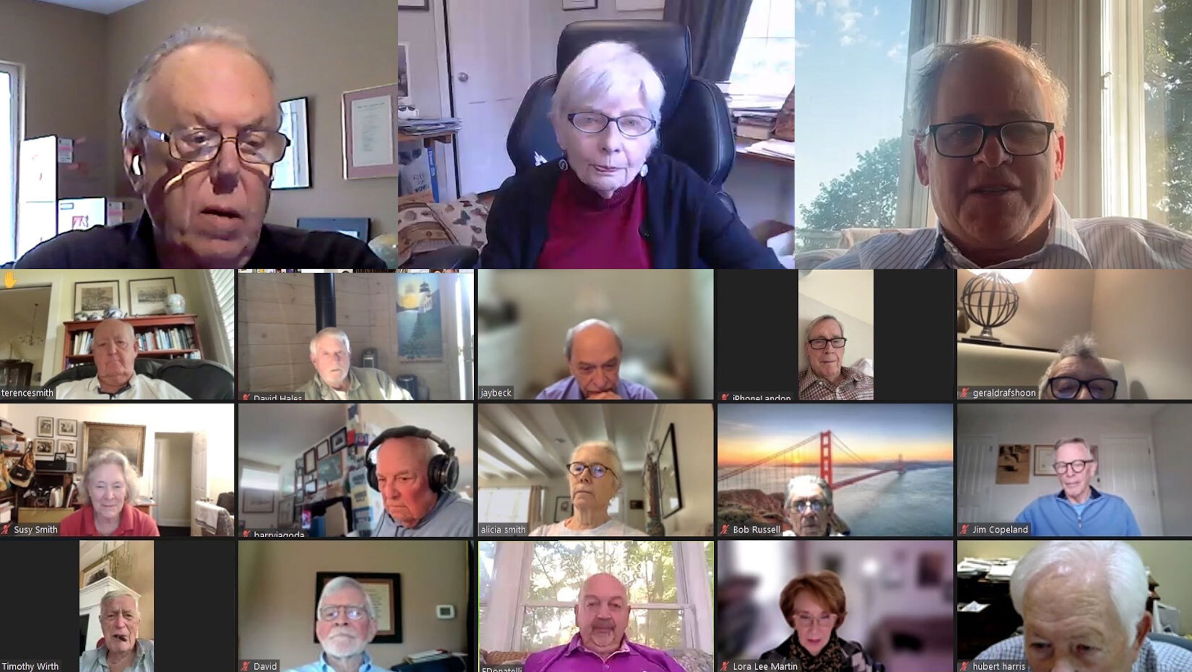 A September 2024 Zoom meeting included several former aides, advisers, cabinet members of former President Jimmy Carter,