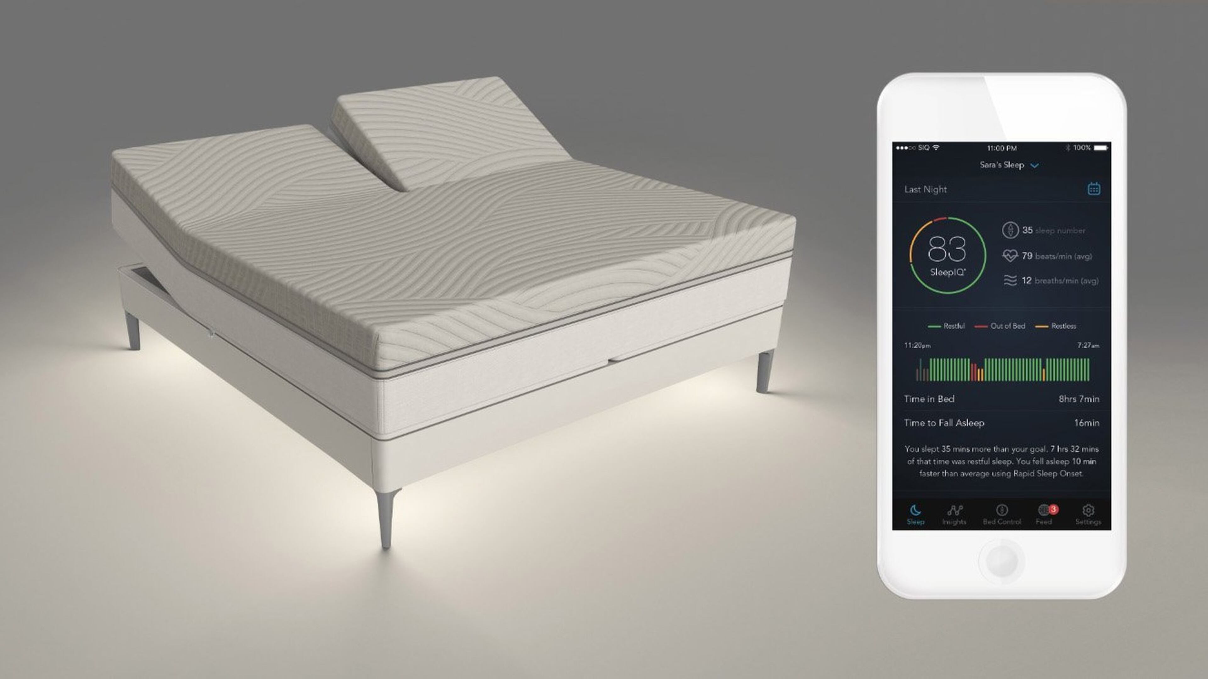 The Sleep Number 360 smart bed intuitively senses and automatically adjusts comfort to keep both partners sleeping soundly all night. (Handout/TNS)