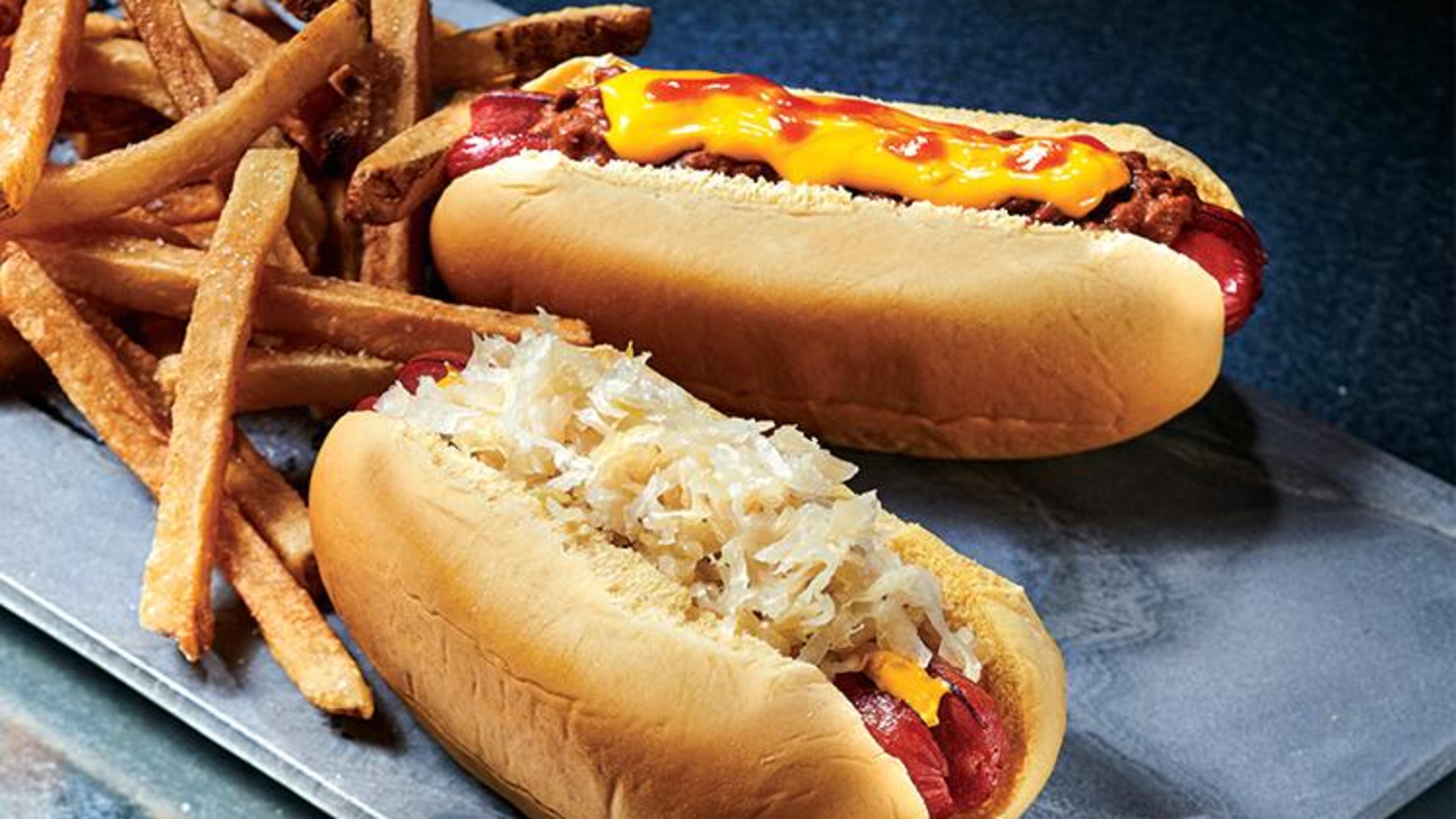 Get $1 Vienna hot dog with complimentary toppings at BurgerFi today. Photo credit: TilsonPR.