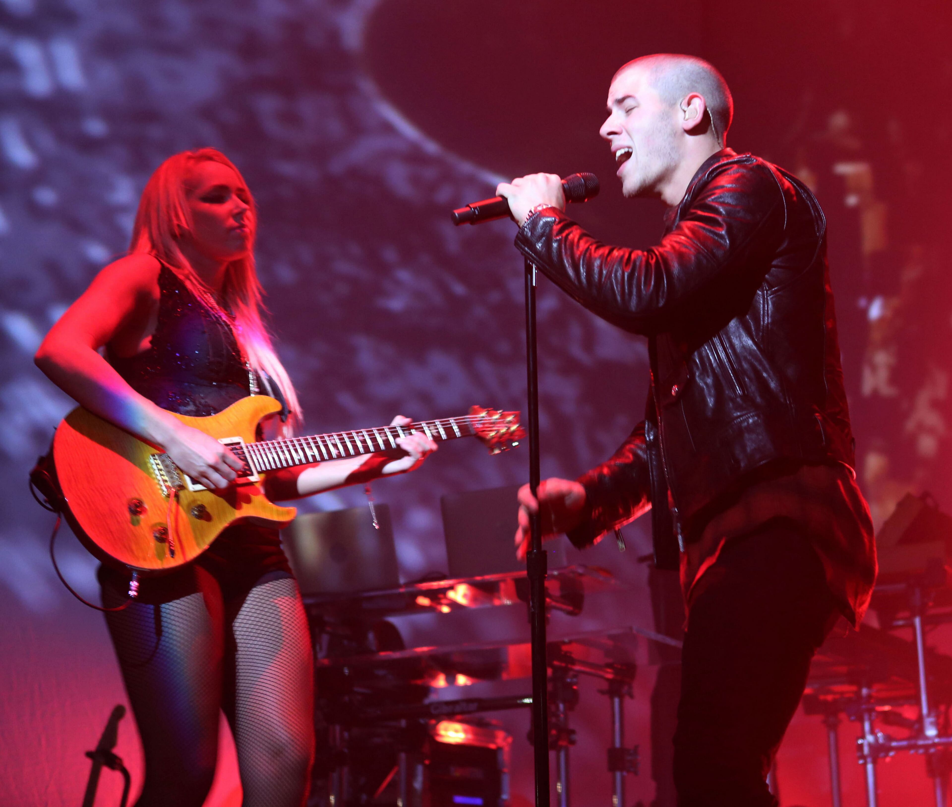 23-year old Nick Jonas, famously known as one of the Jonas Brothers with his siblings, energized a sold out Tabernacle Friday night, September 25, 2015. Bebe Rexha openeed the show. Robb D. Cohen /RobbsPhotos.com