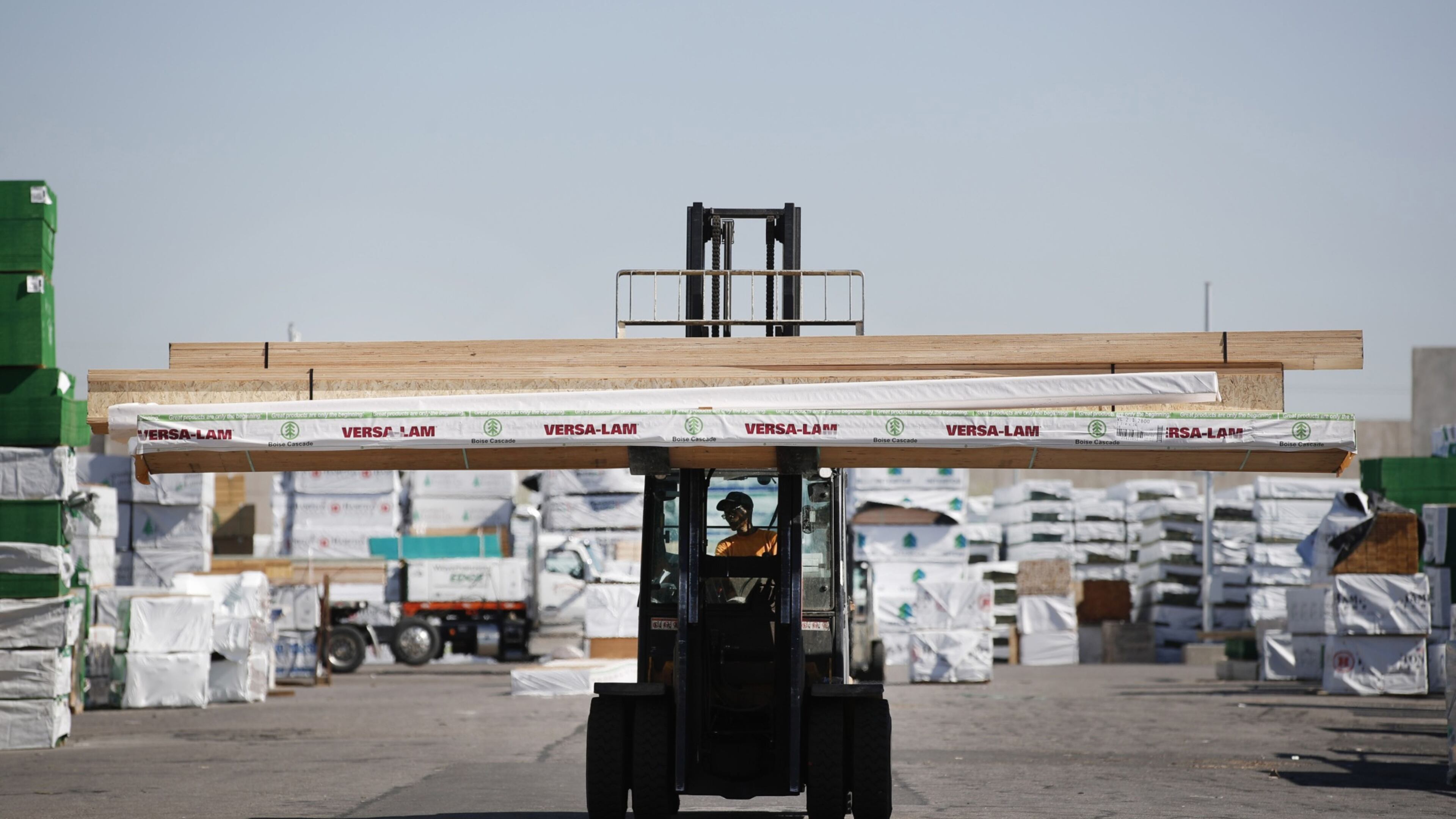 After a year that saw record-high lumber prices and shortages nationwide, the price for lumber finally began to drop last week. (Bloomberg photo by George Frey)