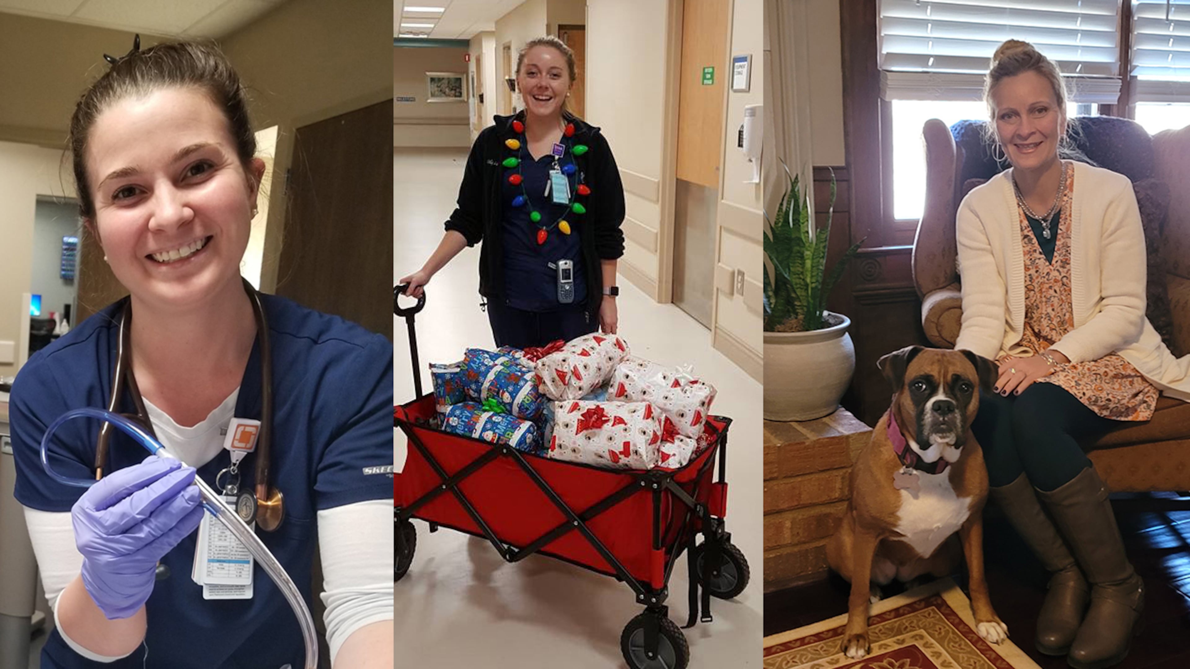 Brittany Hall (from left), Holly Law and Courtney Fizer.