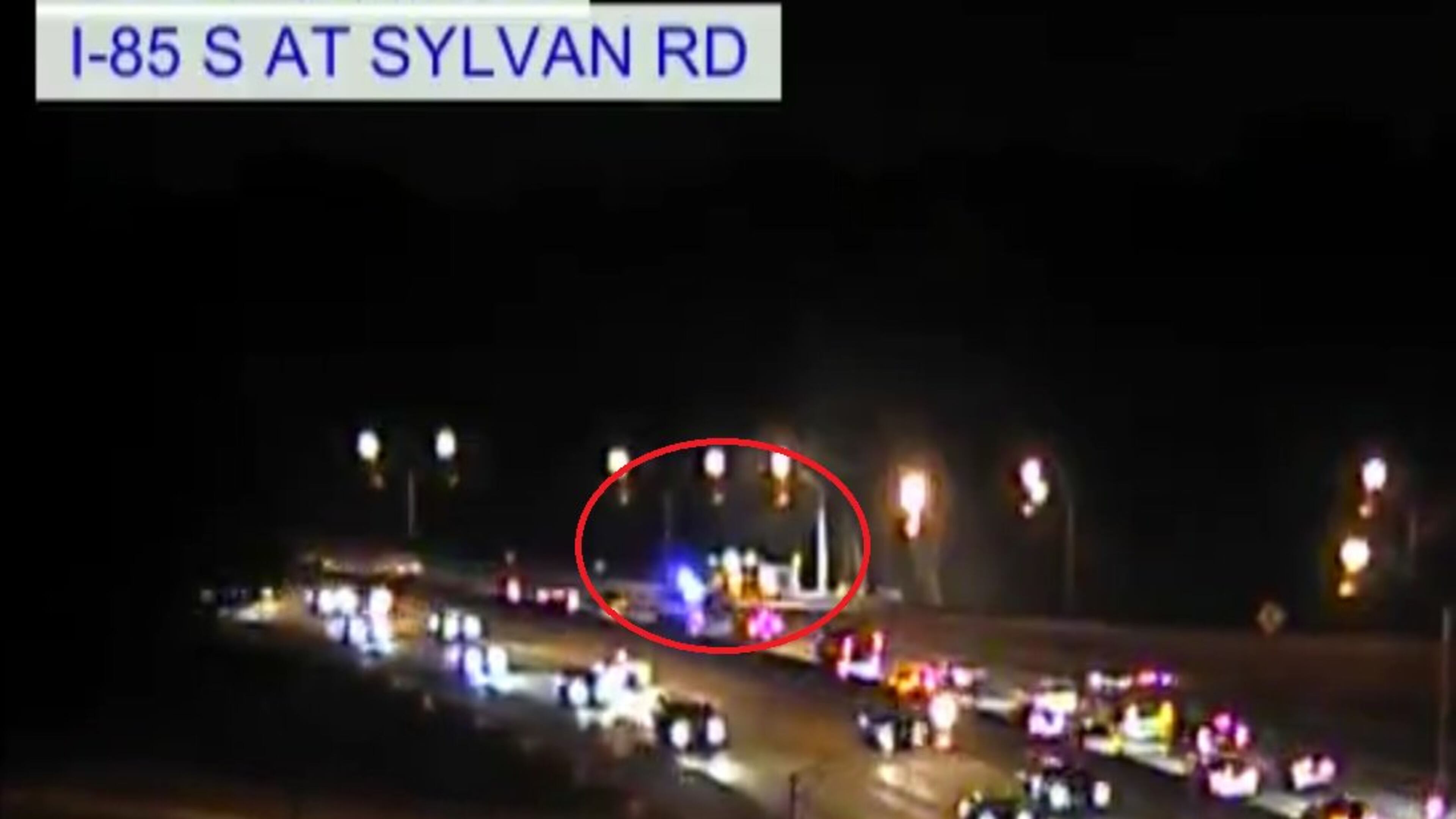 A crash led to heavy delays Monday near Hartsfield–Jackson Atlanta International Airport. (Credit: Channel 2 Action News)