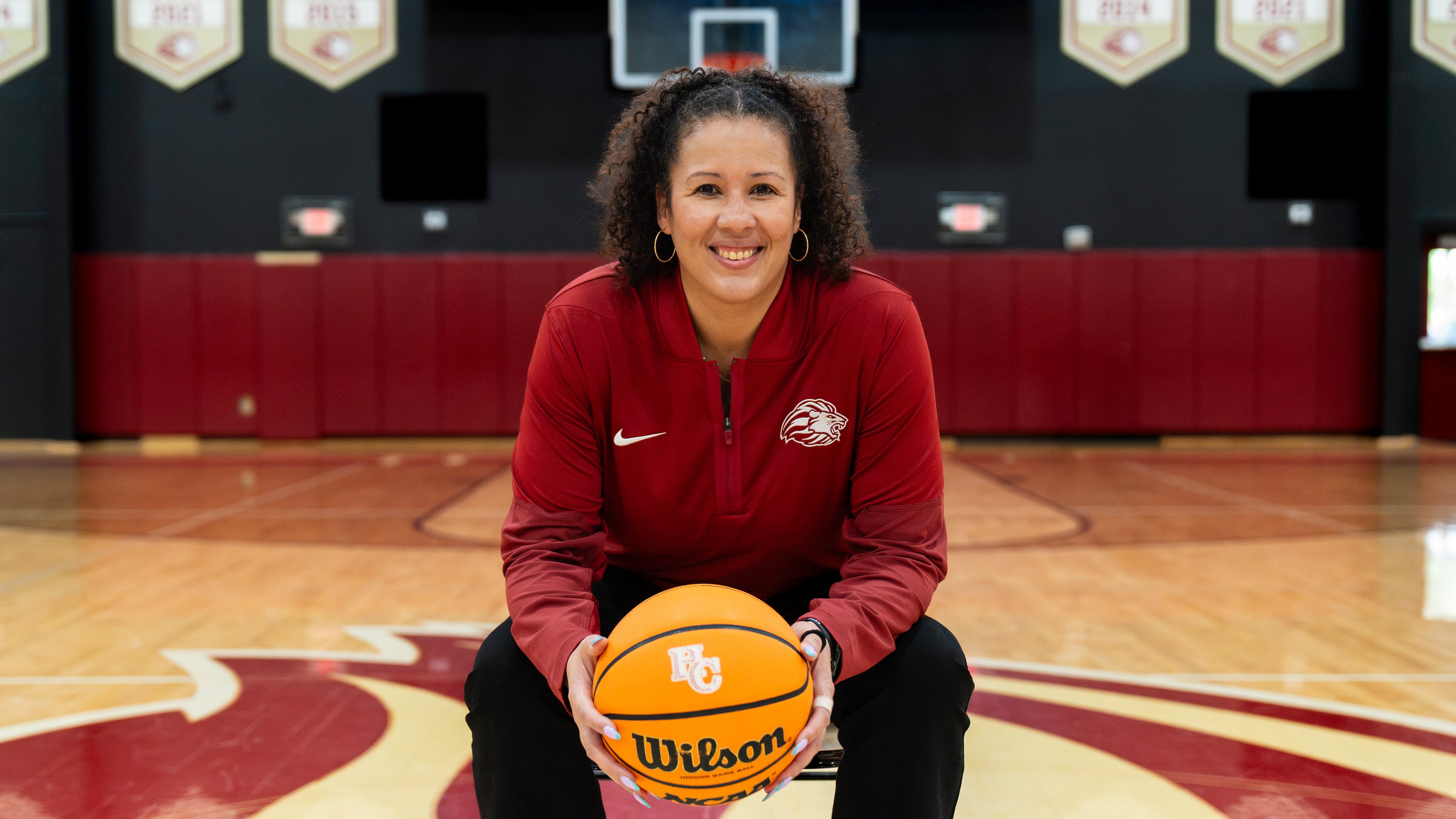 A star player in high school and college, Christi Thomas is now head girls basketball coach at Hebron Christian. (Courtesy of Hebron Christian School)