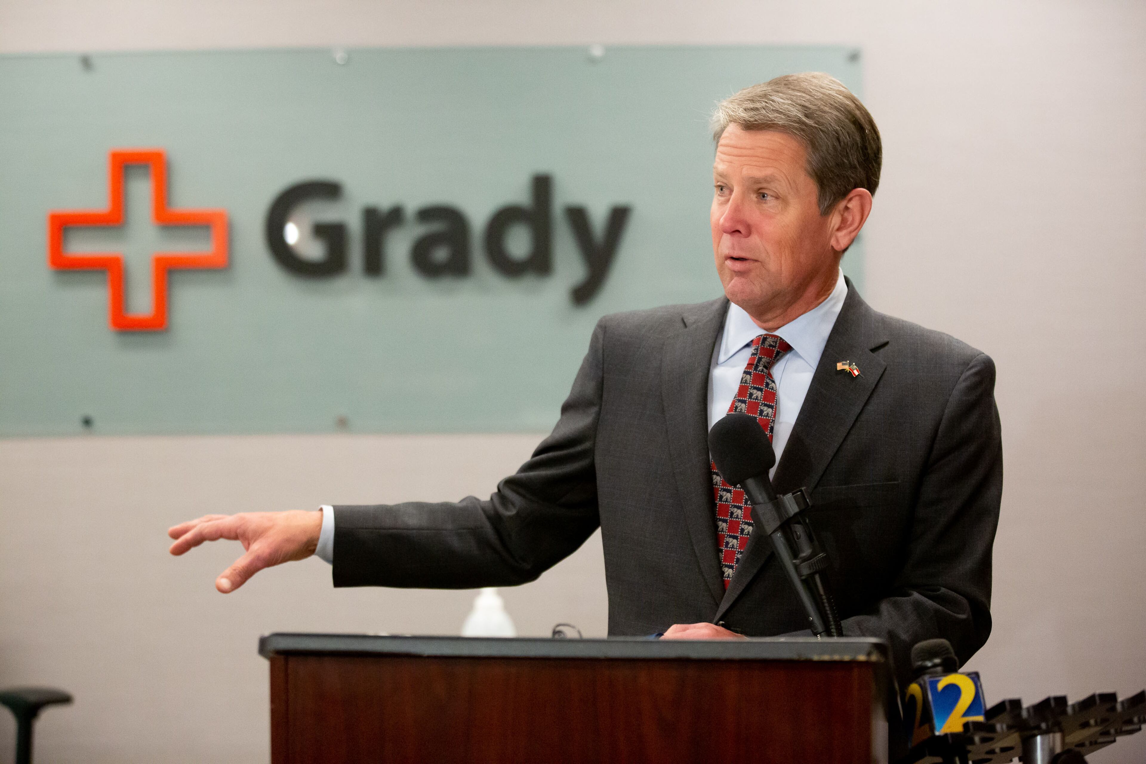 Republican Gov. Brian Kemp’s office said Friday that he has met recently with health care executives, elected officials and community advocates to “collectively put together a long-term plan” after Wellstar Health System announced without warning it would close the facility. (Steve Schaefer / AJC file photo)