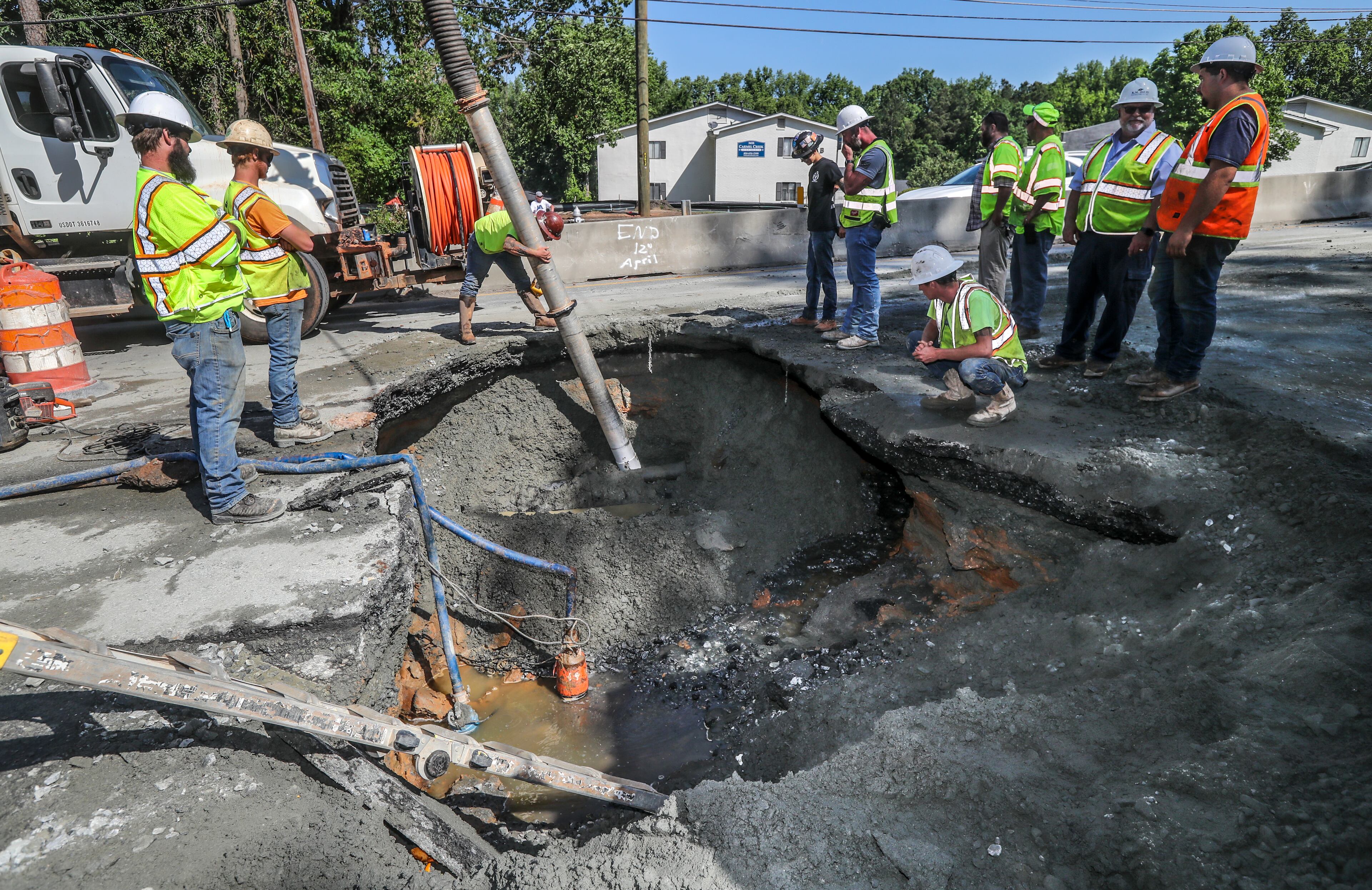 A large portion of Buford Highway was shut down following a road surface collapse in Brookhaven last May.