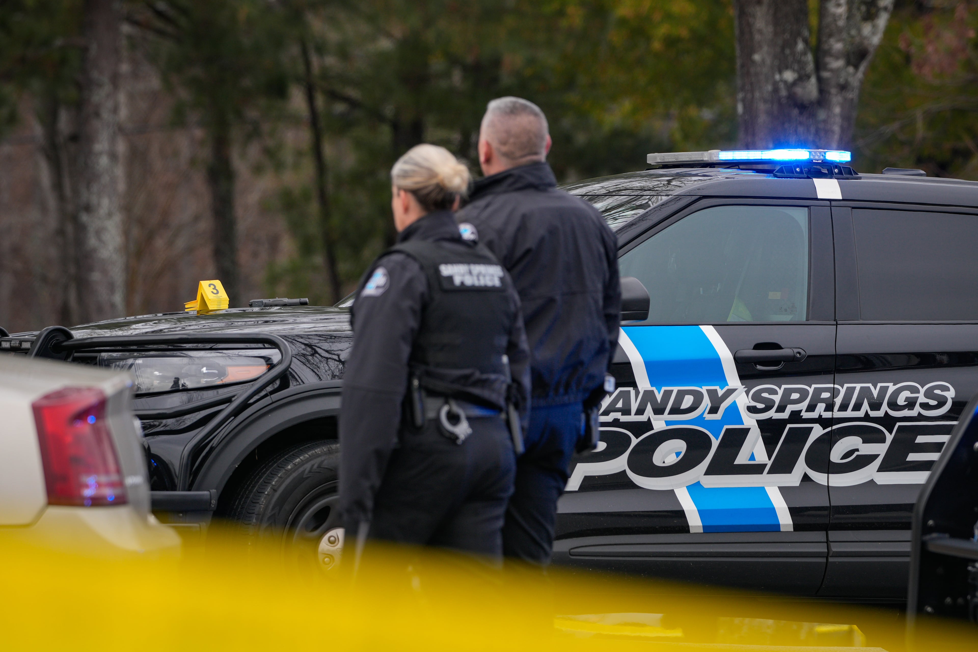 Sandy Springs police initially responded to the area about an assault call. (Ben Hendren for the AJC)
