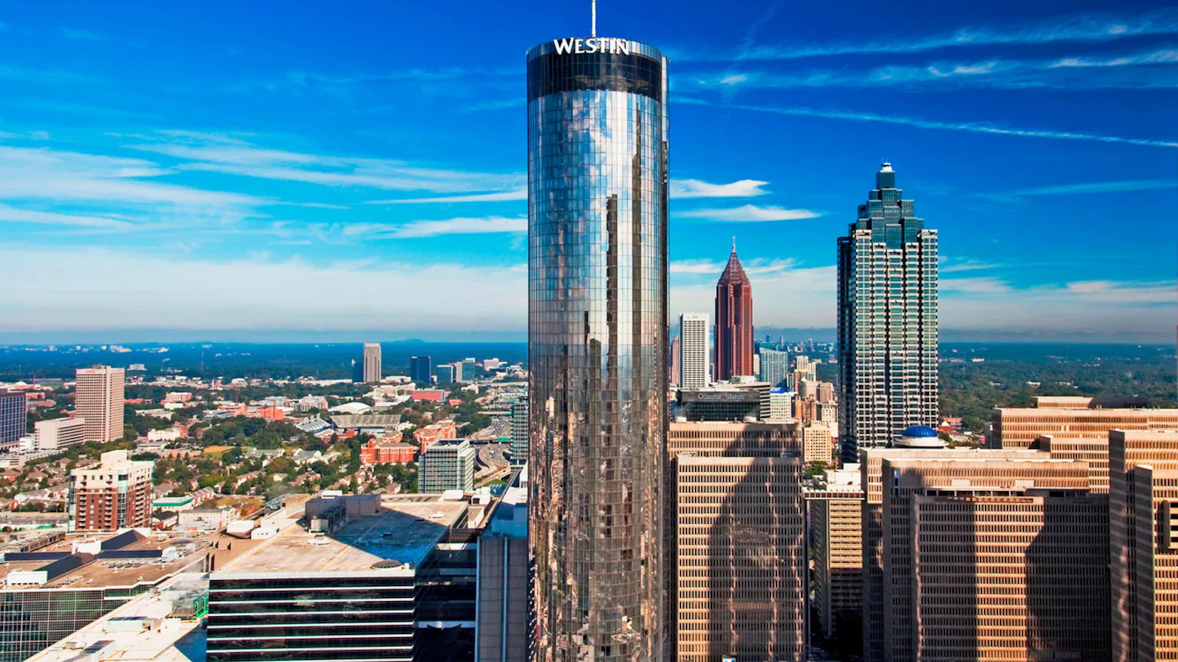 Portman Holdings has acquired the Westin Peachtree Plaza Atlanta, a hotel designed and built by the developer's founder. (Courtesy of Portman Holdings)