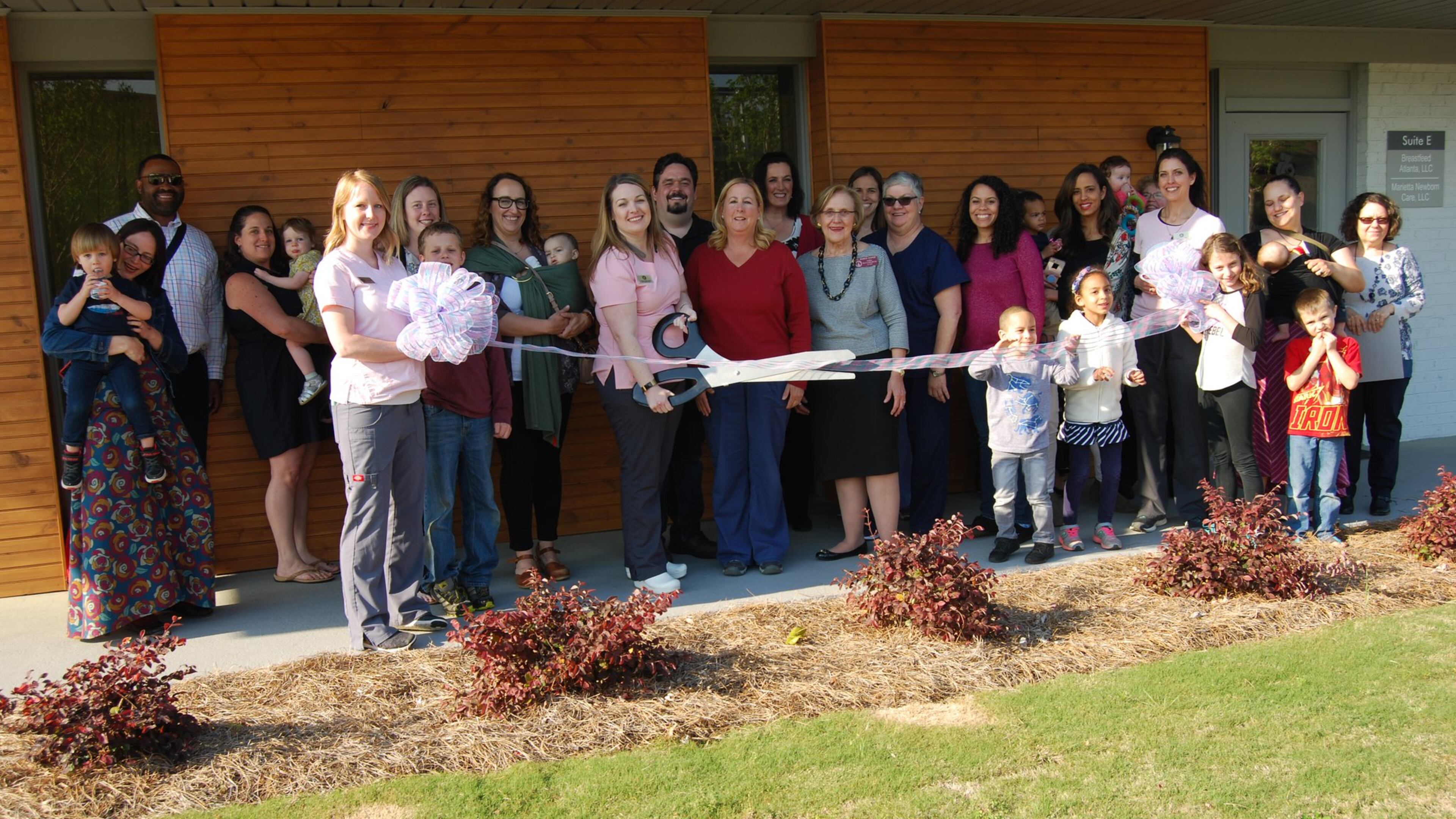 Breastfeed Atlanta Northwest hosted an open house and ribbon cutting on April 19 at its new location near WellStar Kennestone Hospital. Its unique partnership with a nurse practitioner group aims to lower the risk for sudden infant death syndrome and other health problems for babies and moms in Cobb. All photos courtesy Christy Rosell.