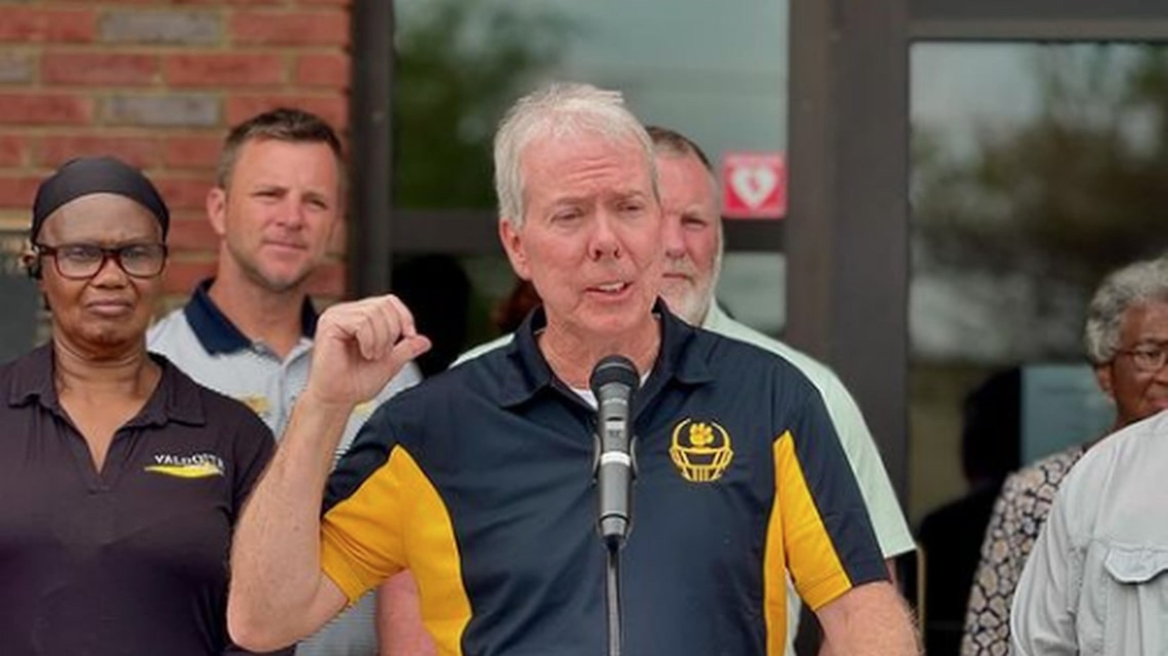 Valdosta Mayor Scott James Matheson speaks during a press conference on Oct. 2, 2024, to update the media about the latest work the city has done to help its citizens. (Courtesy of city of Valdosta/Instagram)