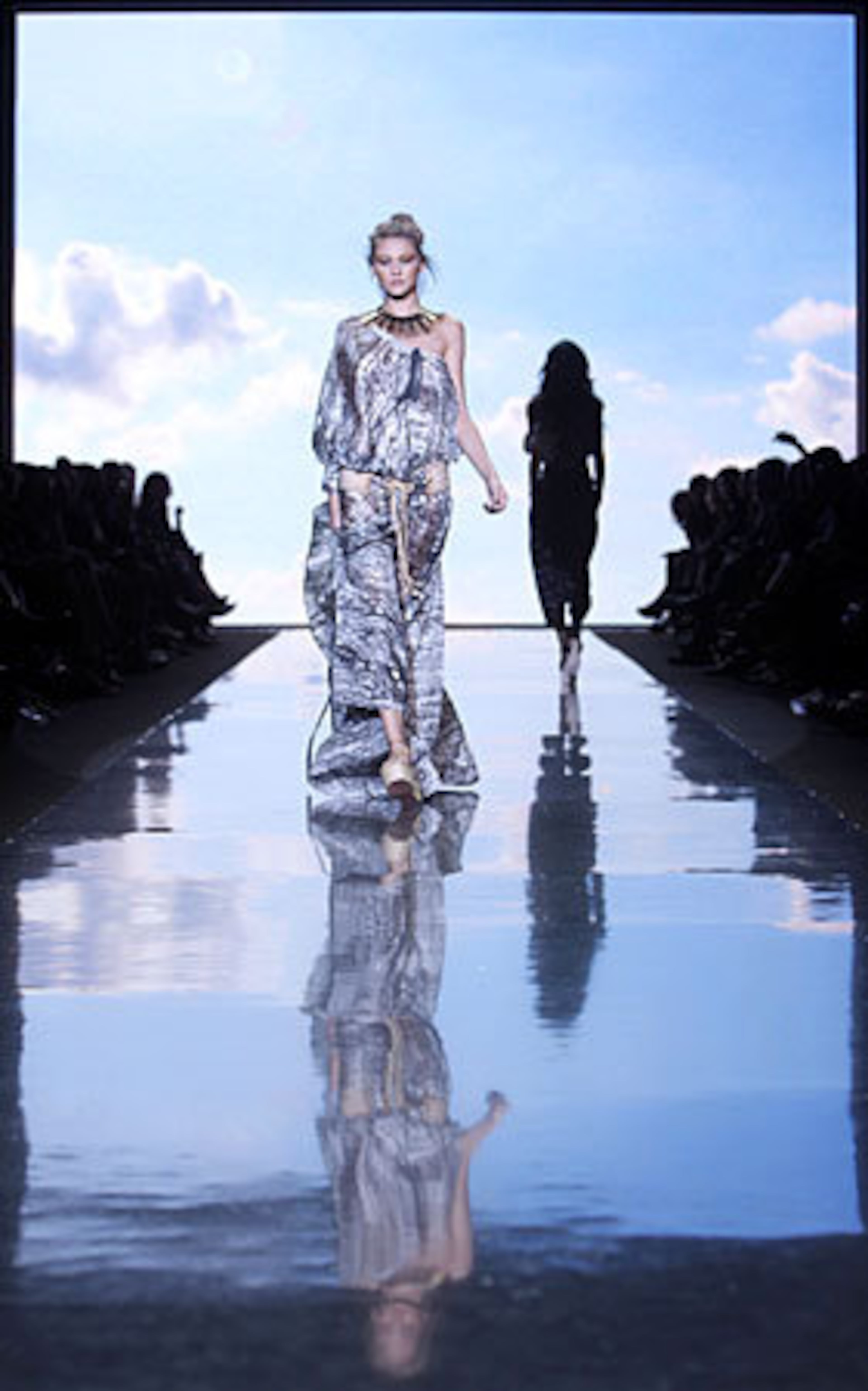 The L.A.M.B. spring 2011 collection is modeled Thursday, Sept. 16, 2010, during Fashion Week in New York.