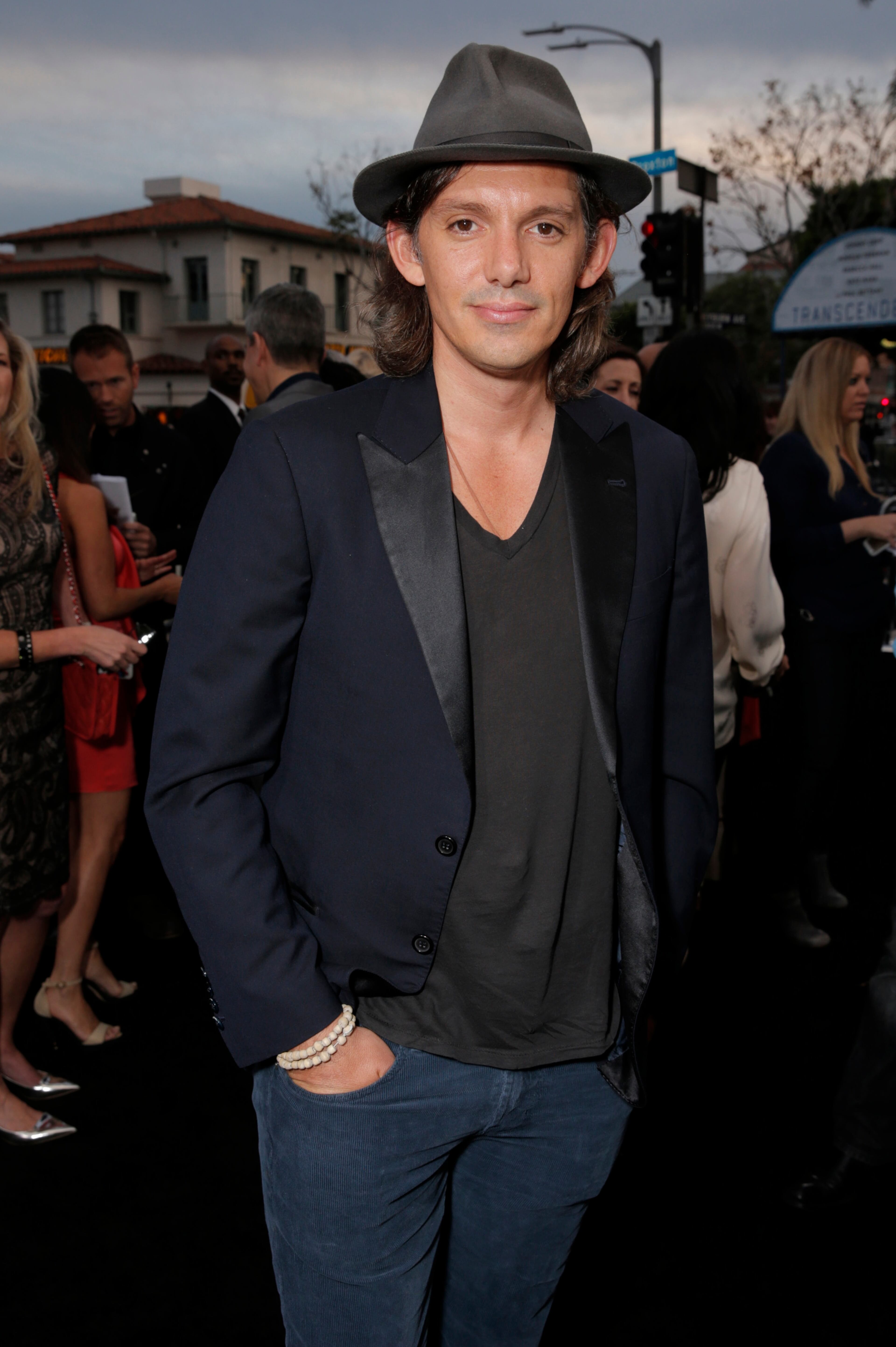 Lukas Haas arrives on the red carpet at the Los Angeles premiere of "Transcendence" at the Westwood Regency Village Theater on Thursday, April 10, 2014.