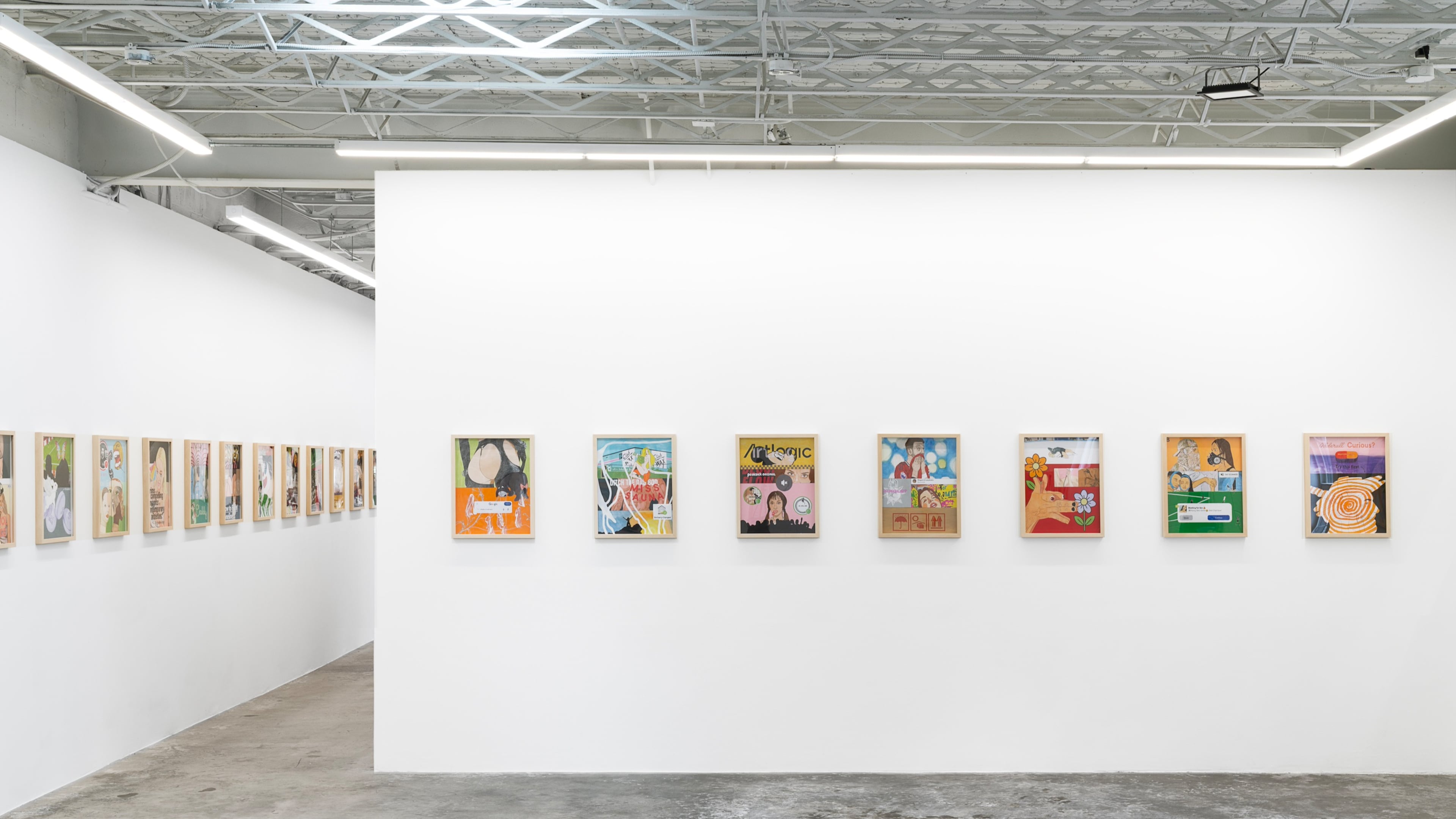 An installation shot of Truett Dietz's solo exhibition "SlopWorld," which runs through July 2 at Wolfgang Gallery in Atlanta. (Courtesy of Wolfgang Gallery)