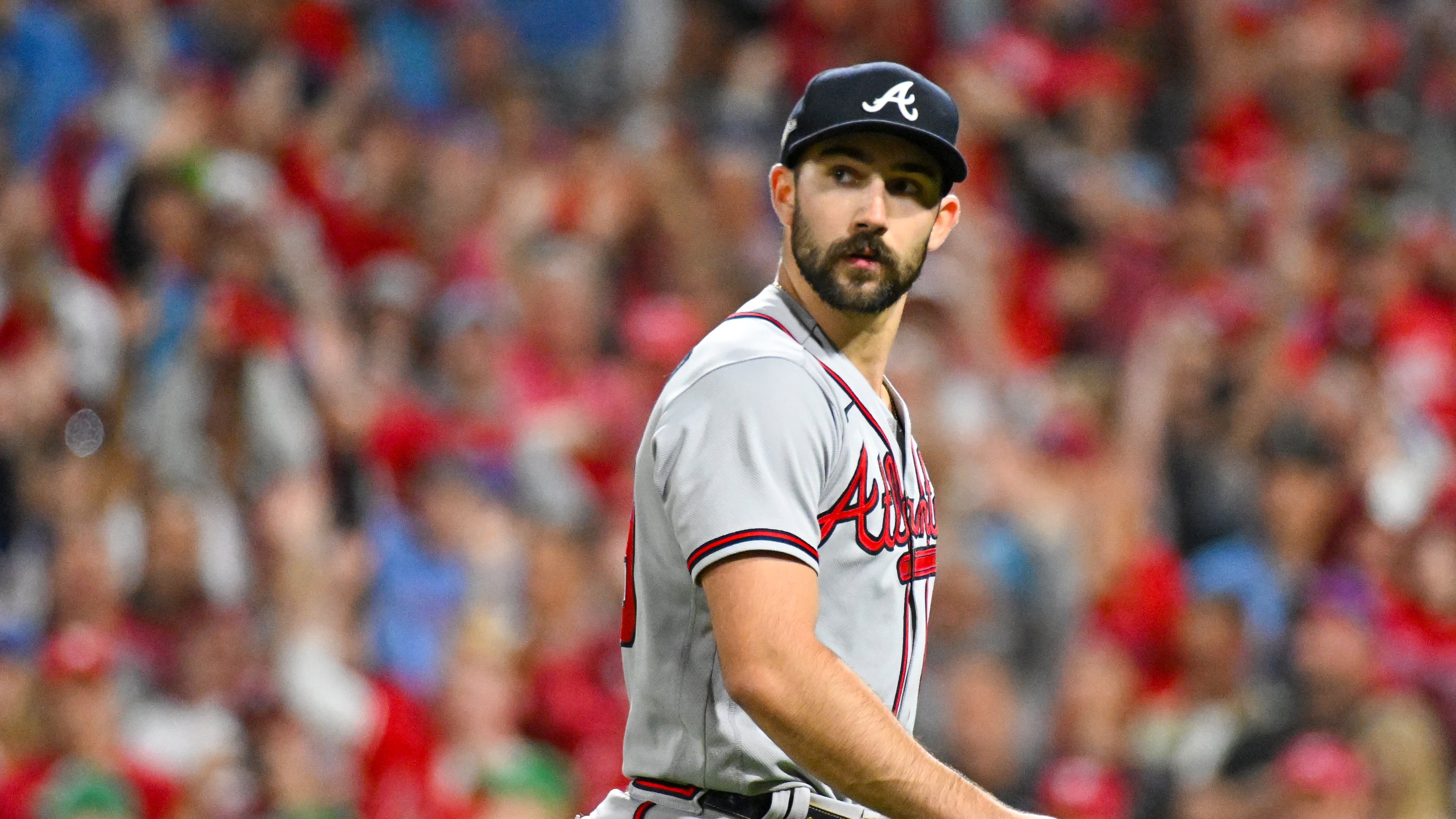 Atlanta Braves’ pitcher Spencer Strider recently took to Instagram to post former President Barack Obama's criticism of “unprecedented tactics” by federal immigration agents. (Hyosub Shin/AJC)