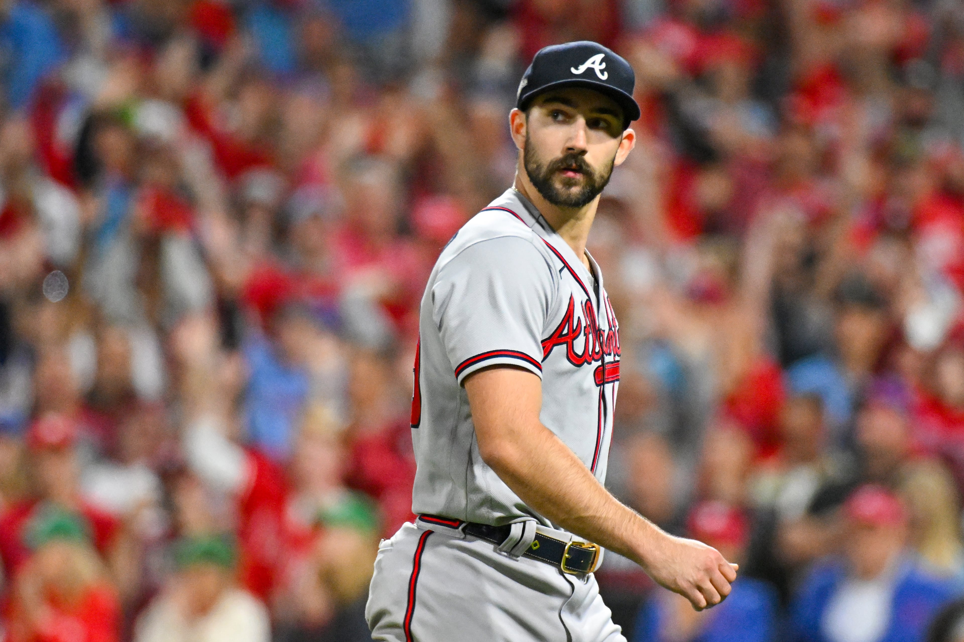 Atlanta Braves’ pitcher Spencer Strider recently took to Instagram to post former President Barack Obama's criticism of “unprecedented tactics” by federal immigration agents. (Hyosub Shin/AJC)