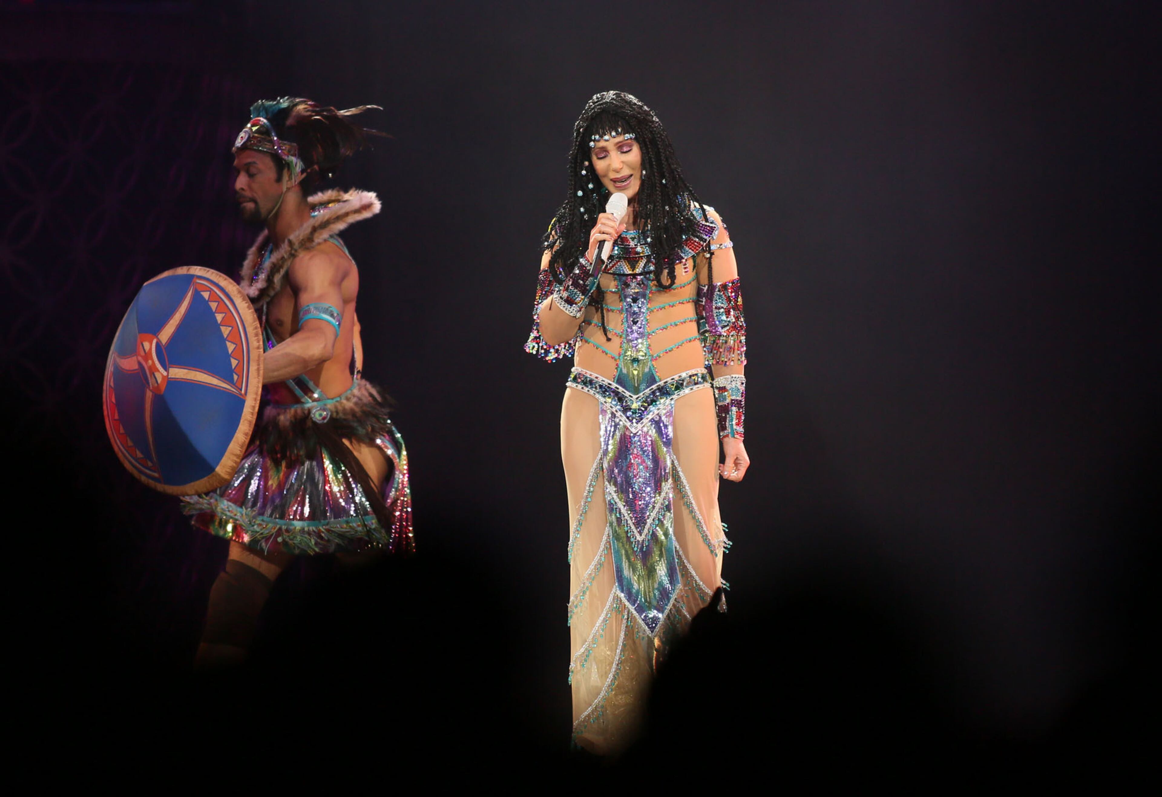 Cher performs during her D2K tour Monday, May 12, 2014 at Philips Arena in Atlanta.