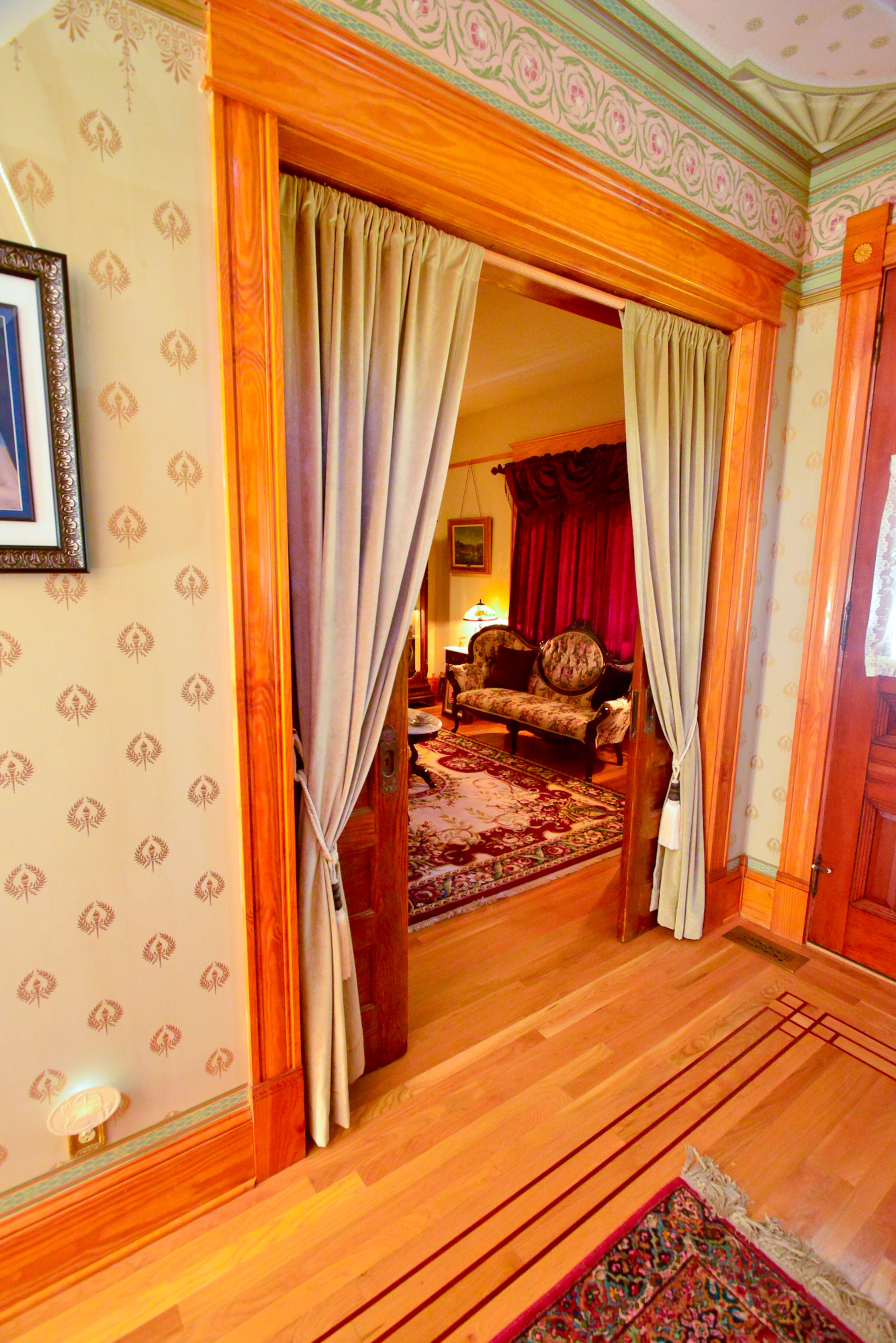 The casings around the doorframes were inspired by another home in Grant Park, on the street where homeowner Carolyn Dufano previously lived. Randall Brothers created the casings, which their builder installed.