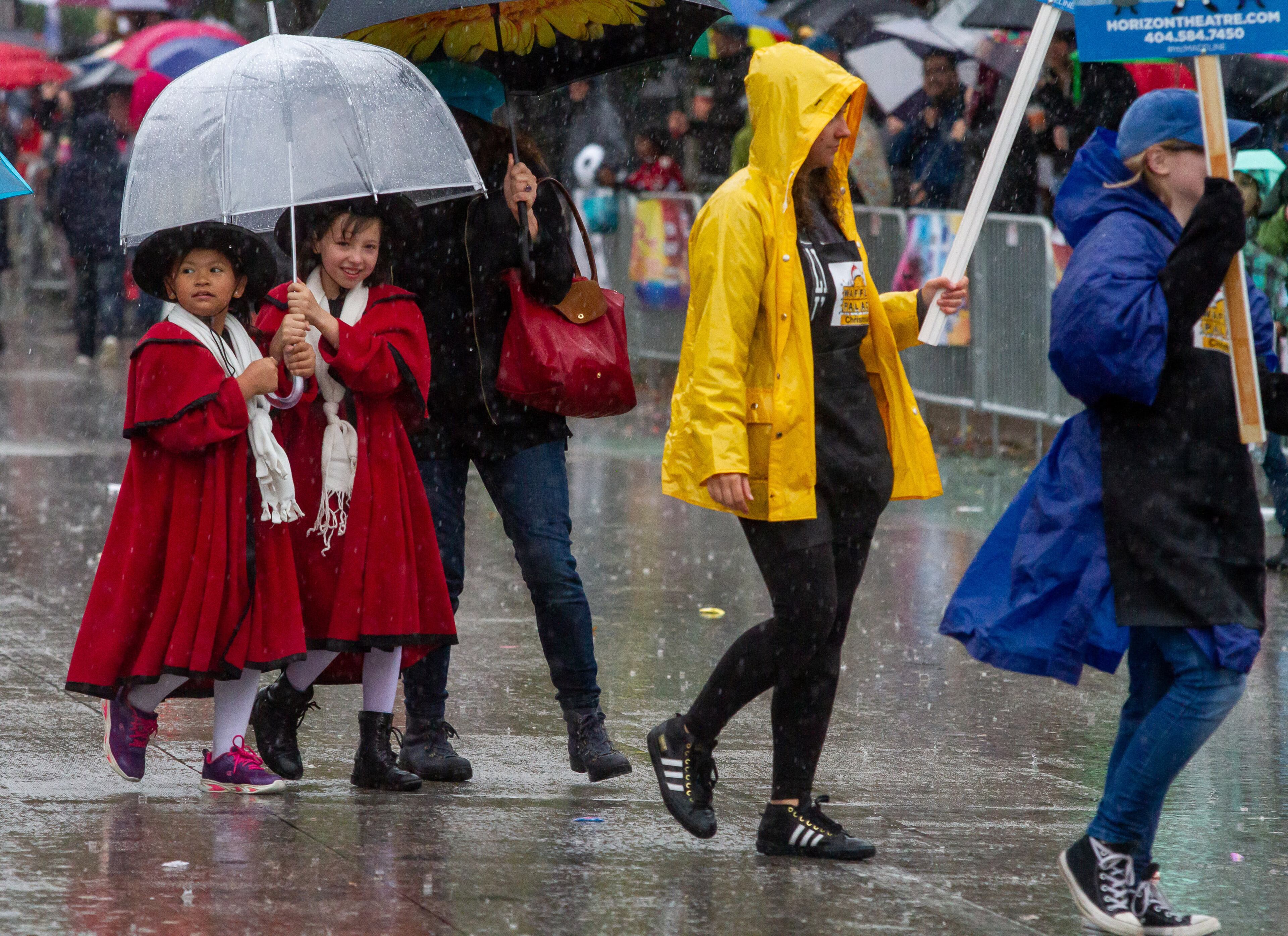 Children from the Horizon Theater Company march up Moreland Avenue during the 18th annual Little Five Points Halloween Parade on Saturday, October 19, 2019 in Atlanta. STEVE SCHAEFER / SPECIAL TO THE AJC