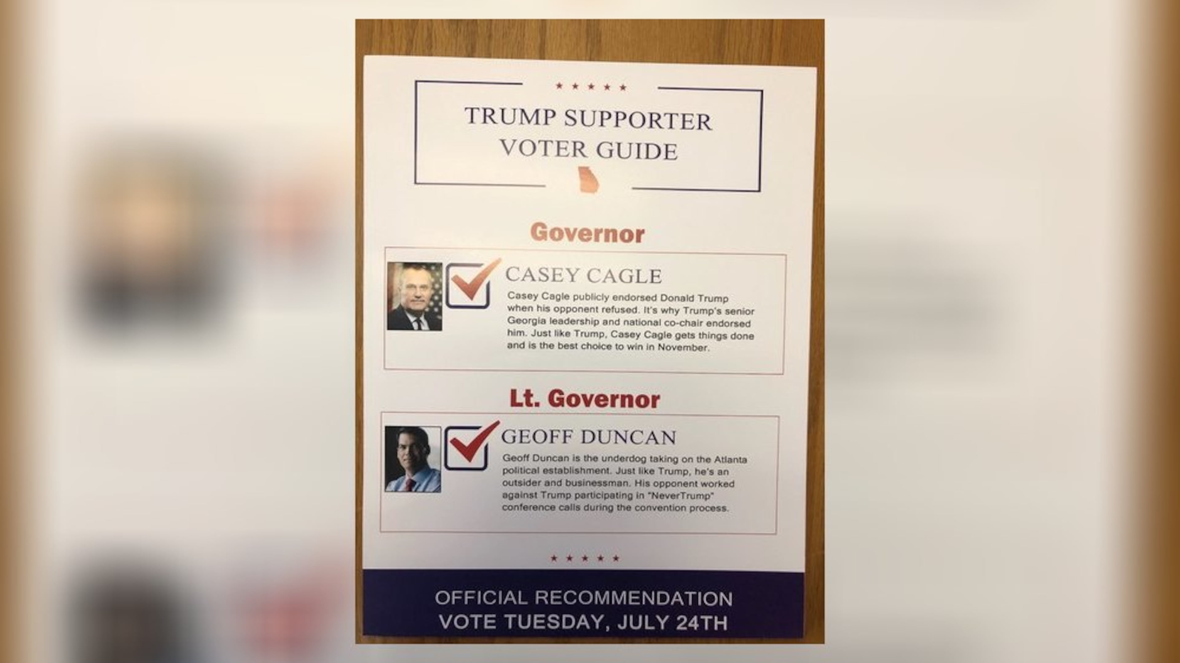 Misleading campaign mailers funded by a dark-money group were distributed shortly before the runoff election last month. Courtesy photo.