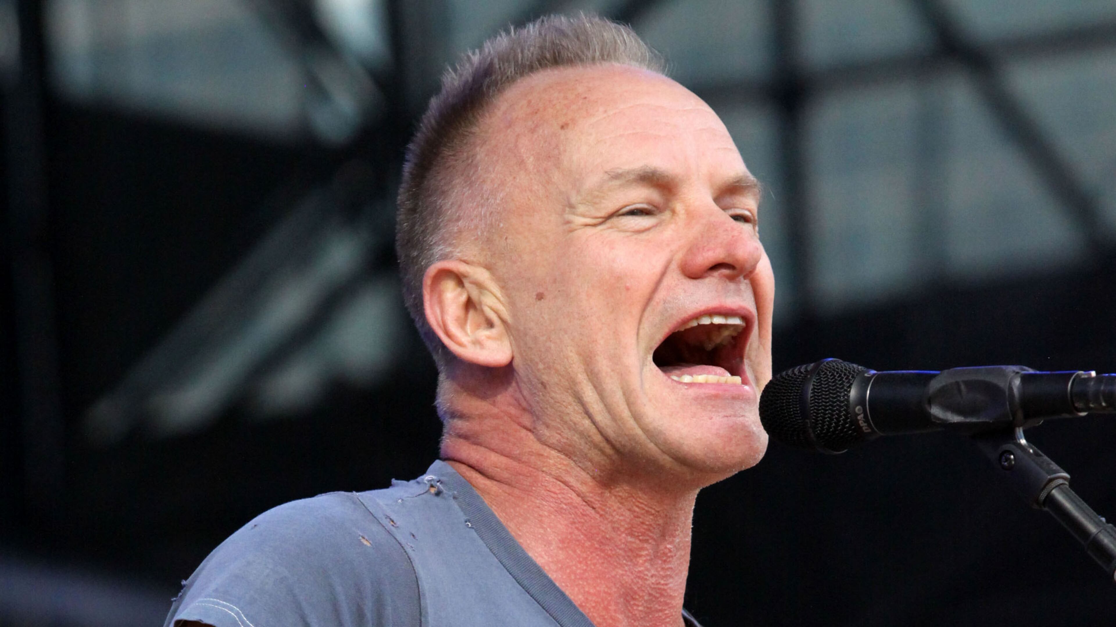 #16 of #21. PLEASE KEEP IN SEQUENTIAL ORDER FOR THE CONTINUITY OF THE GALLERY. -Sting performs on the third day of the Big Dance free concert series for the Final Four weekend on Sunday, April 7, 2013 in Centennial Olympic Park. Robb D.. Cohen /www.RobbsPhotos.com Sting would be inducted as a solo artist. The Police have been in since 2003. Photo: Robb D.Cohen/www.RobbsPhotos.com.