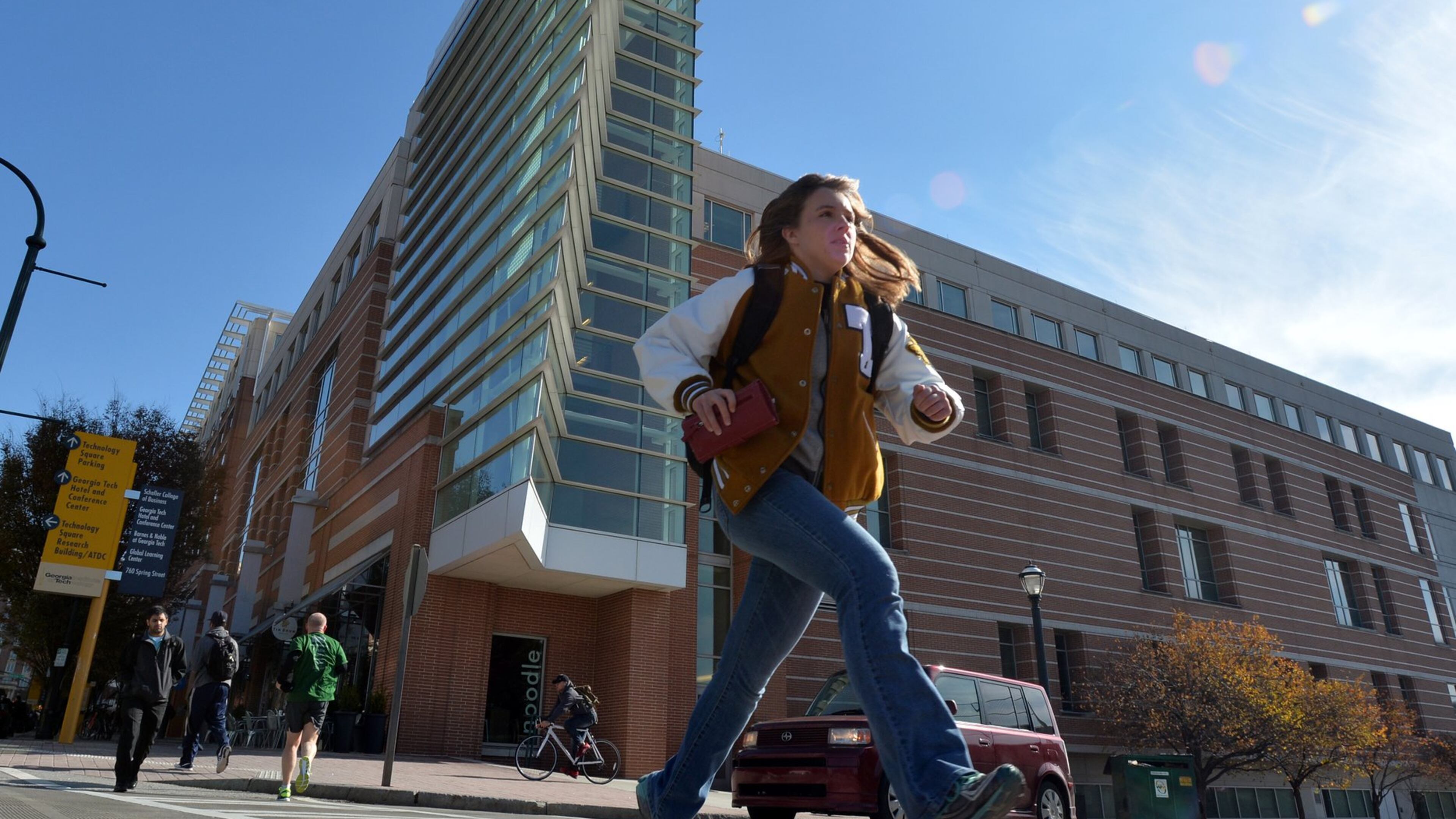 Technology Square is mixed use area at Fifth and Spring Street that contains Georgia Tech academic buildings, Georgia Tech Hotel and Conference Center, retail and offices BRANT SANDERLIN / BSANDERLIN@AJC.COM File Photo