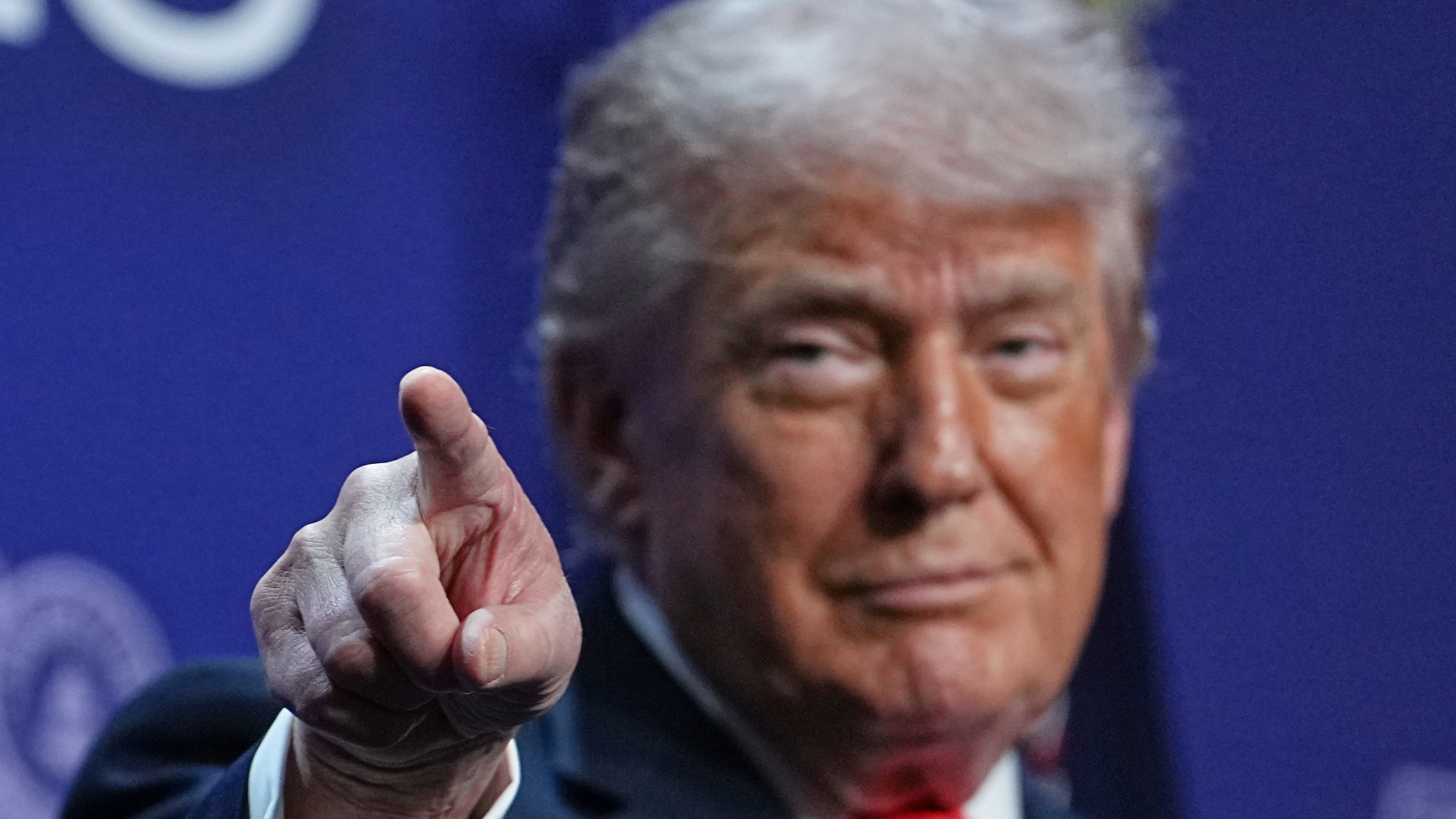 President Donald Trump speaks at the Raymond F. Kravis Center for the Performing Arts in West Palm Beach Fla., Friday, May 1, 2026. (AP Photo/Matt Rourke)