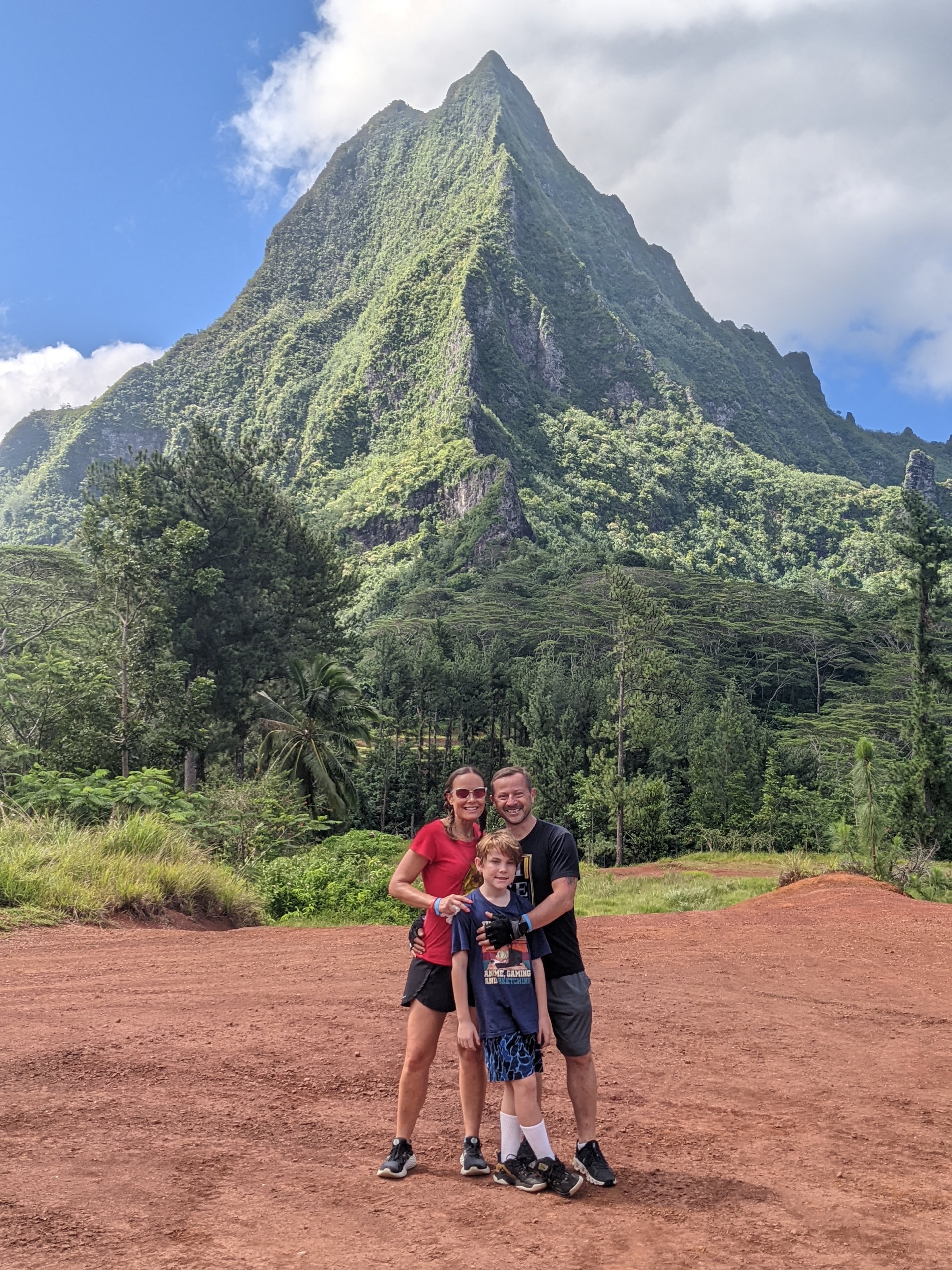 Elizabeth Sokolowski, her husband Kris and their son Braden visited in Moorea-Maiao, French Polynesia in December 2021. (Courtesy of Elizabeth Sokolowski)