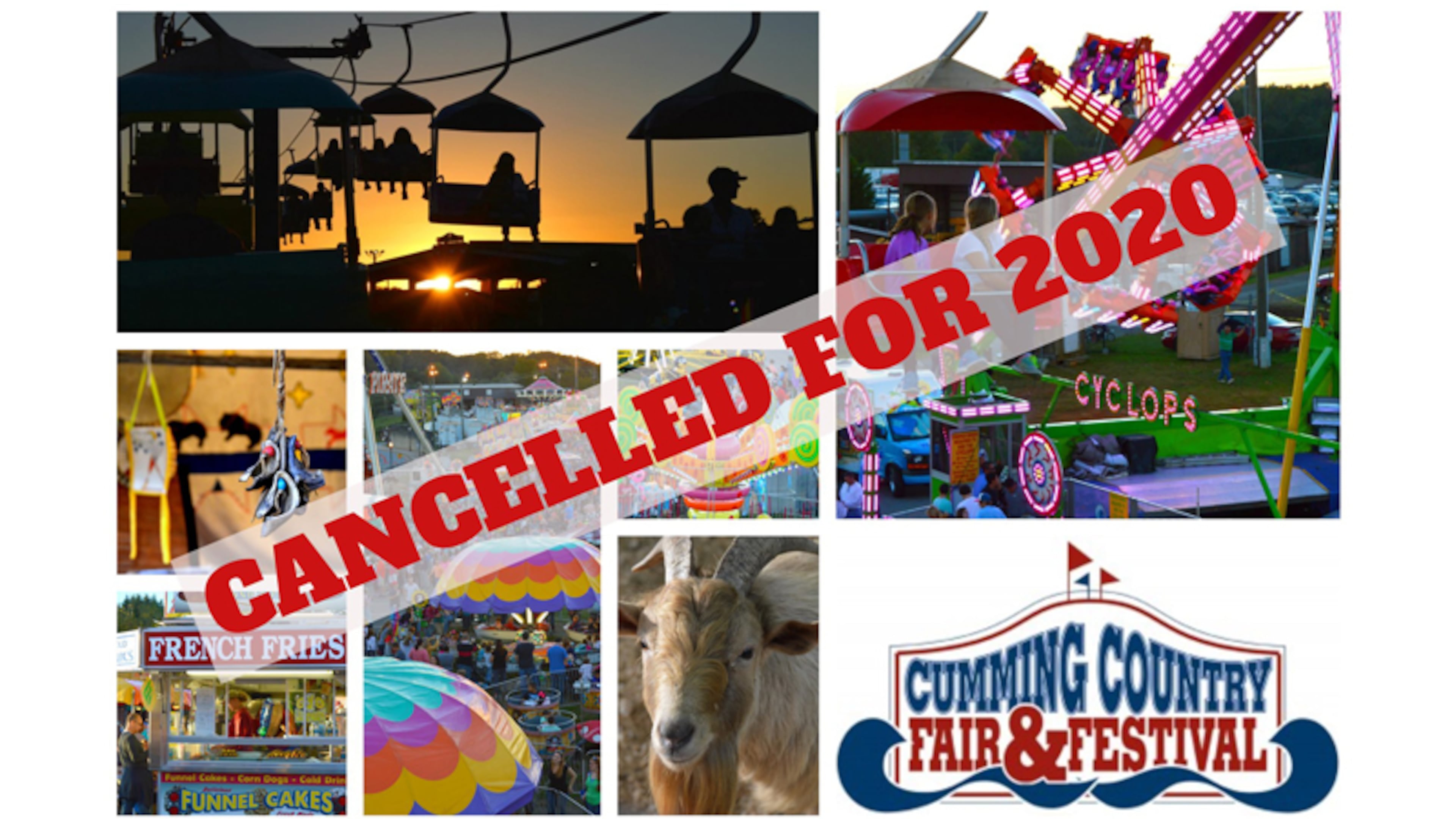 For the first time in its 26-year history, the Cumming Country Fair & Festival has been canceled. The event would have been held Oct. 8-18. City officials cited the ongoing threat of the COVID-19 pandemic.