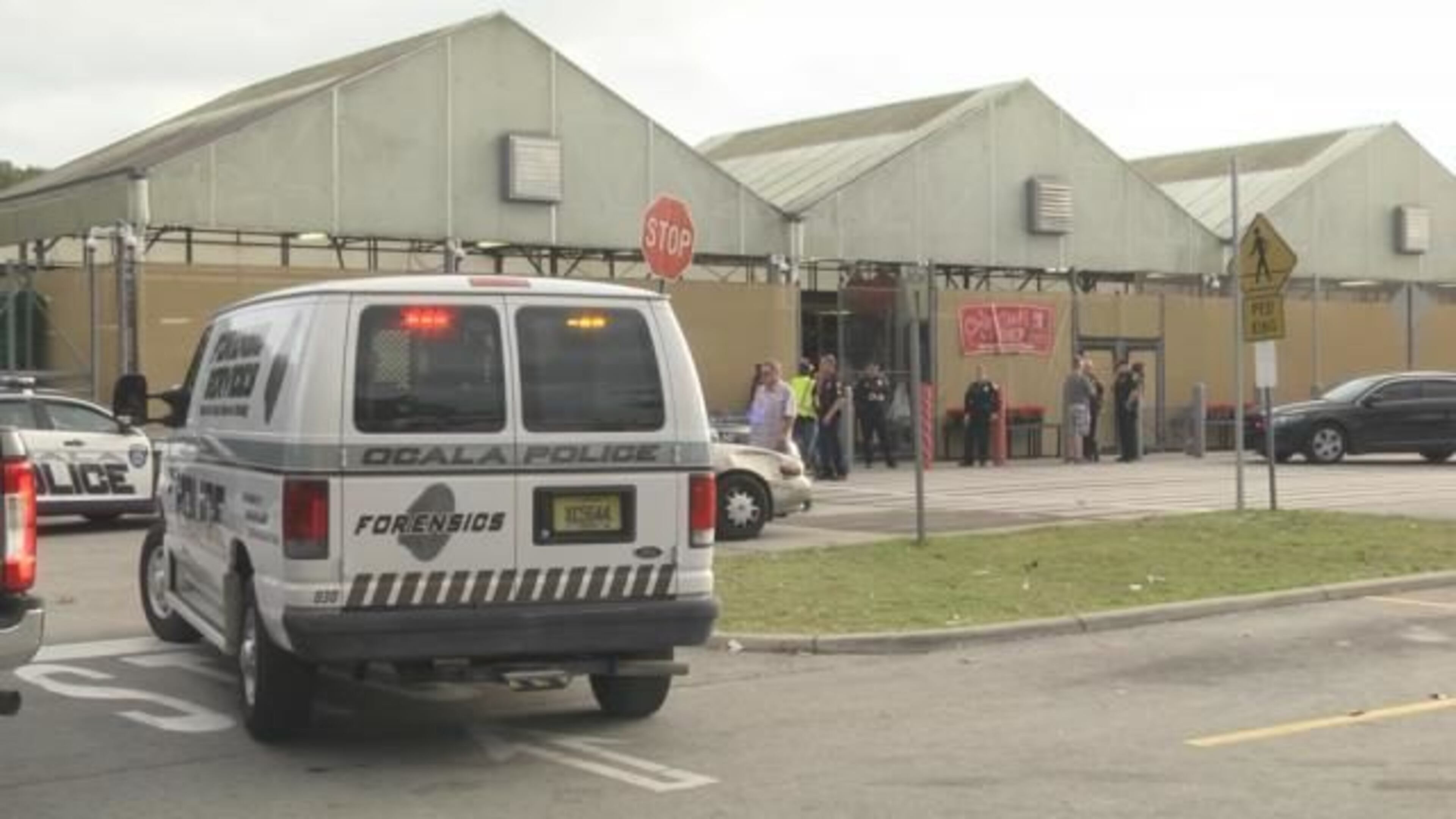 Police in Ocala, Florida, are searching for a man who shot and killed a woman in the Garden Center at the Walmart near Silver Springs State Park on Saturday, Nov. 24, 2018, officials said.