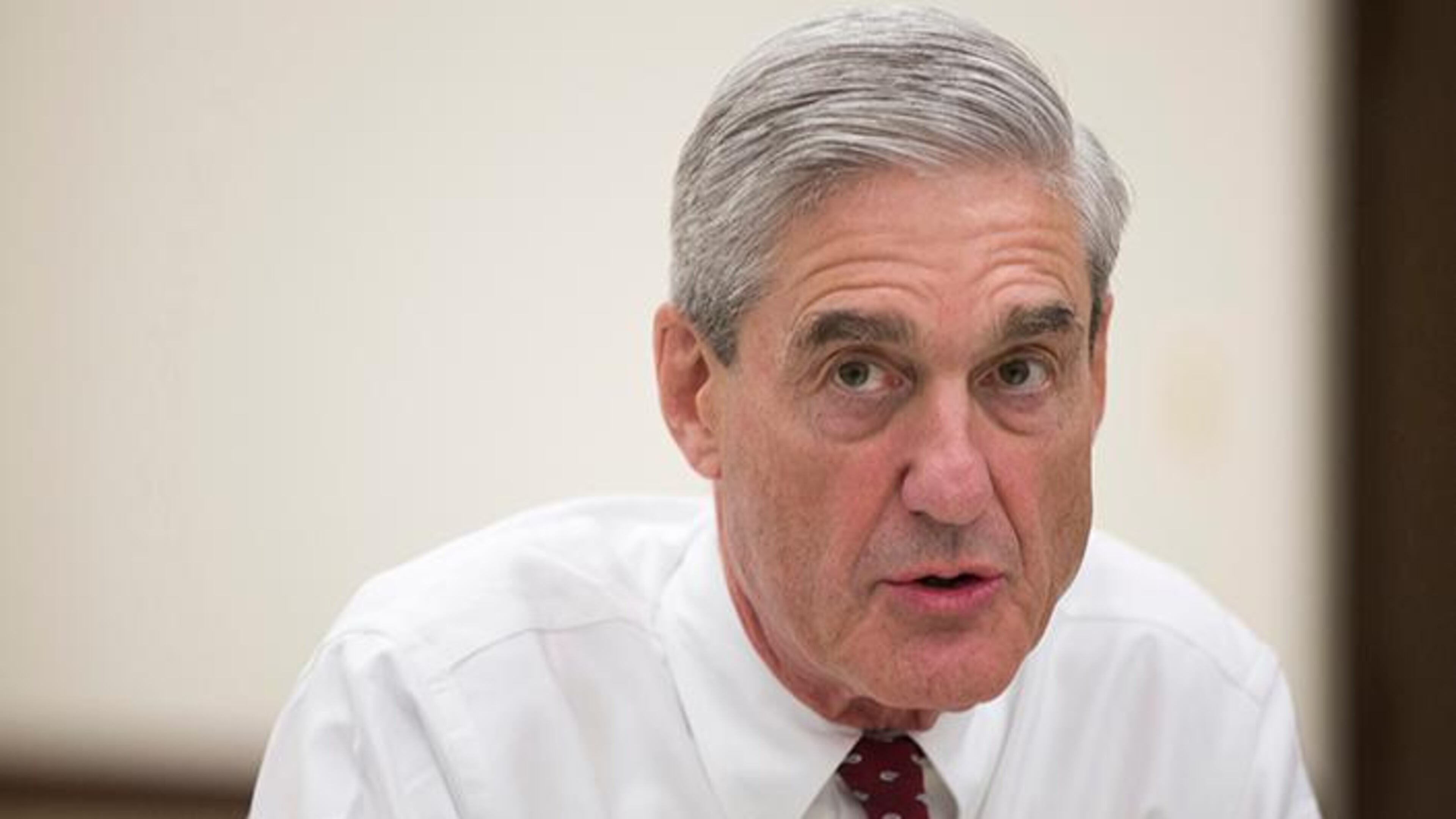 In an Aug. 21, 2013 file photo, outgoing FBI director Robert Mueller speaks during an interview at FBI headquarters, in Washington. Muller, the special counsel investigating possible ties between President Donald Trump's campaign and Russia's government has taken over a separate criminal probe involving former Trump campaign chairman Paul Manafort, and may expand his inquiry to investigate the roles of the attorney general and deputy attorney general in the firing of FBI Director James Comey, The Associated Press has learned.