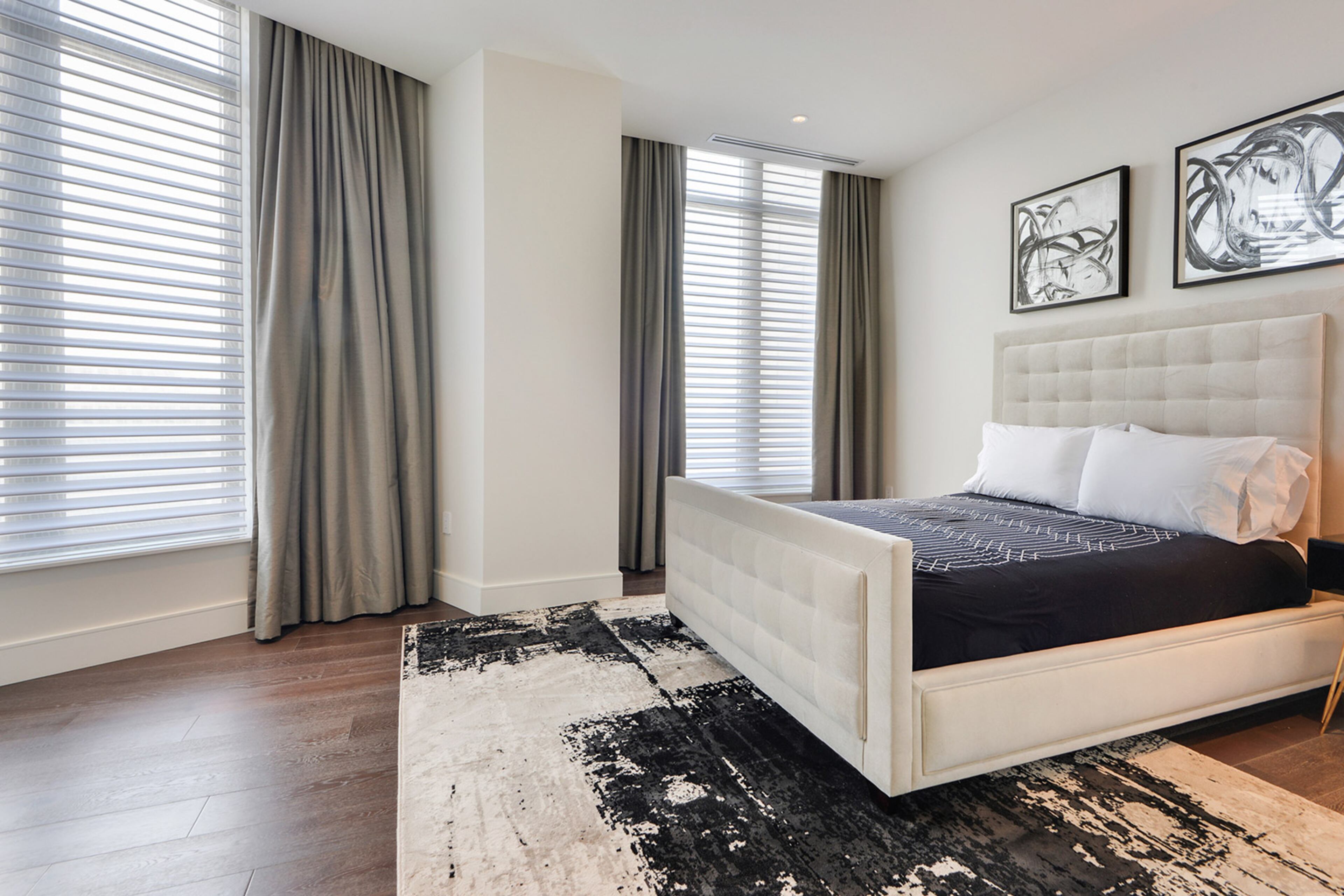 A second bedroom in the condo.