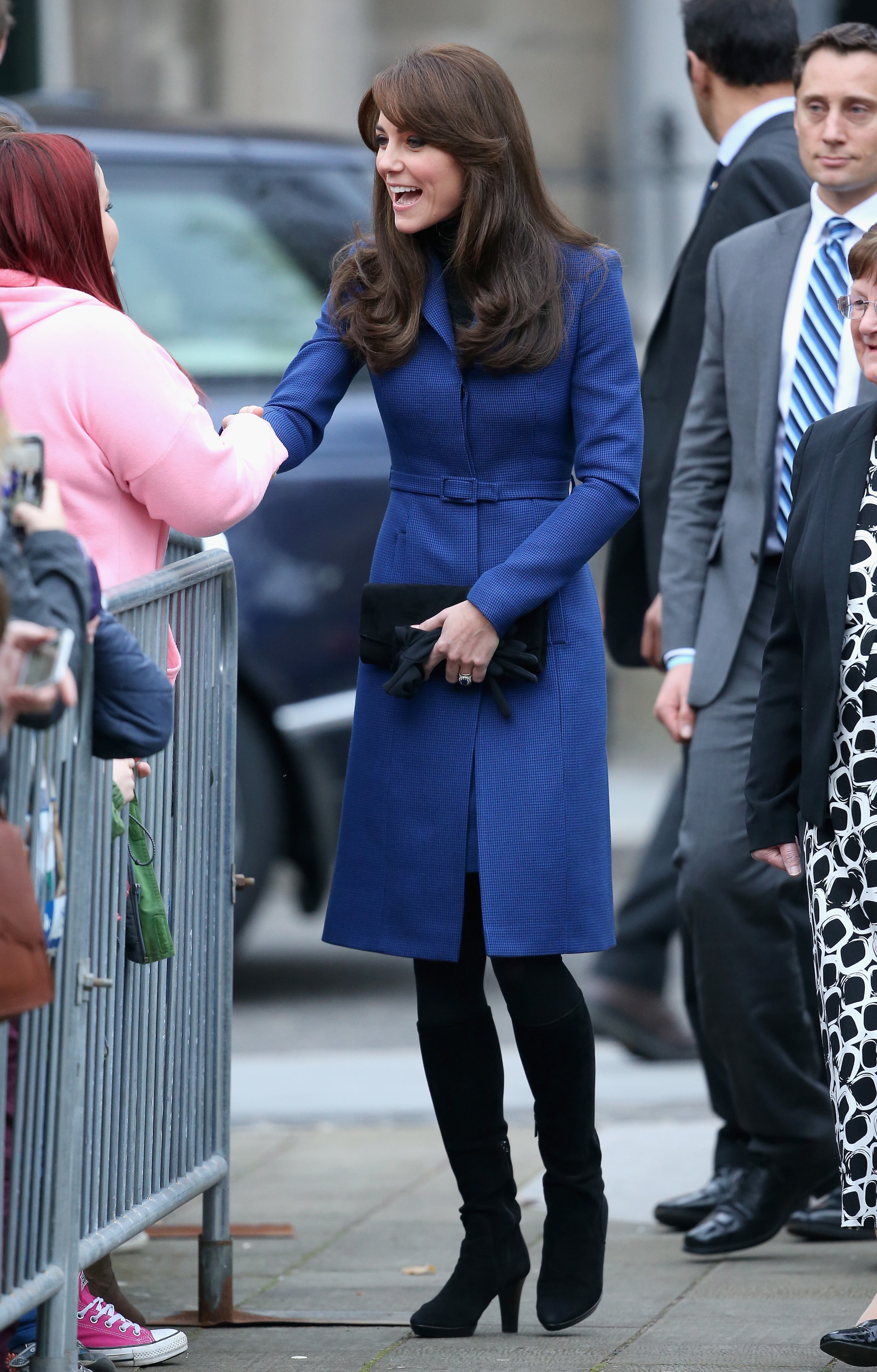 DUNDEE, SCOTLAND - OCTOBER 23: Catherine, Duchess of Cambridge arrives at Dundee Rep Theatre as part of an away day to the Scottish City on October 23, 2015 in Dundee, Scotland. (Photo by Chris Jackson/Getty Images)