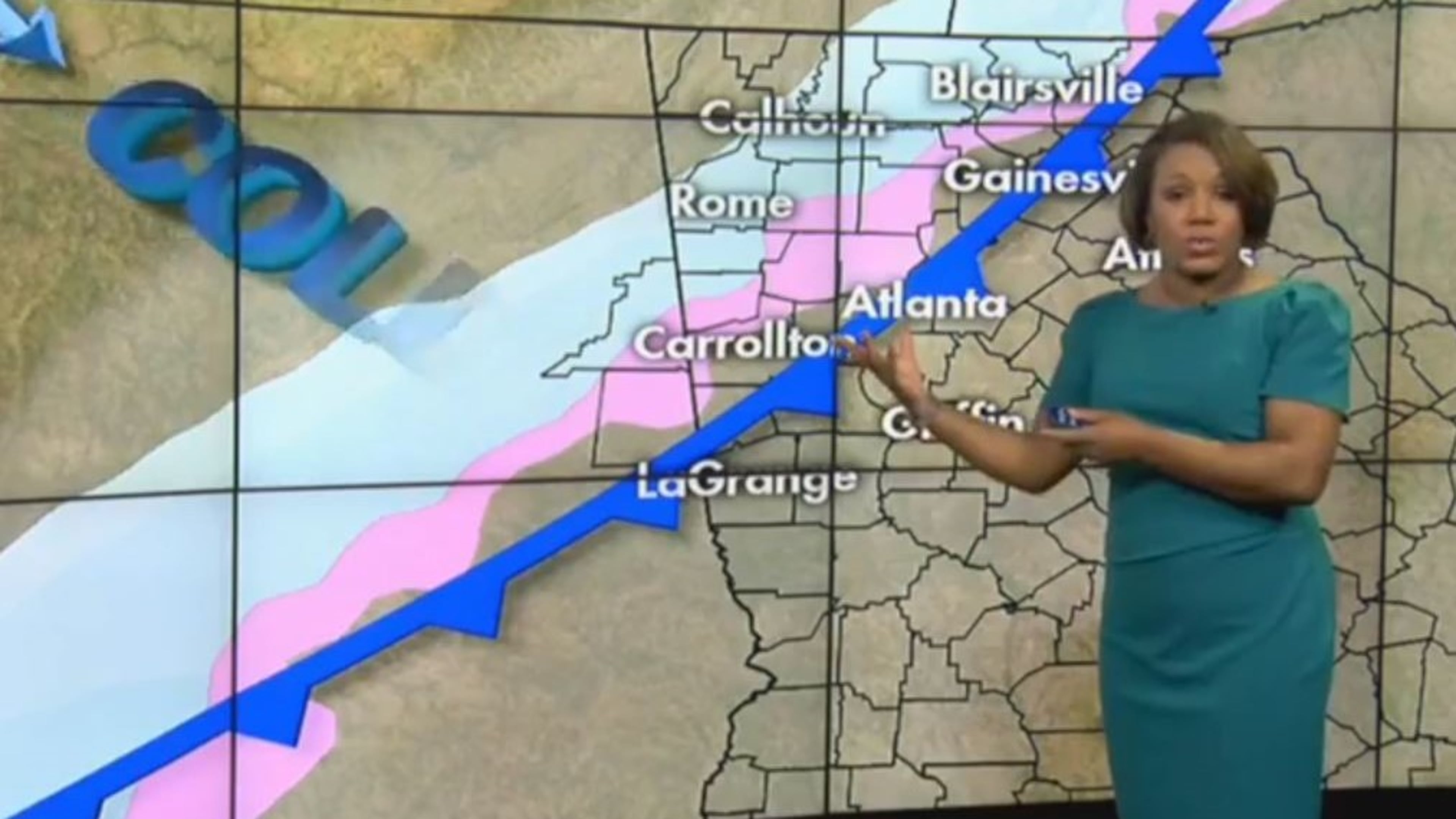 Channel 2 Action News meteorologist Eboni Deon said it is looking likely North Georgia will get wintry precipitation and some snow on Tuesday.