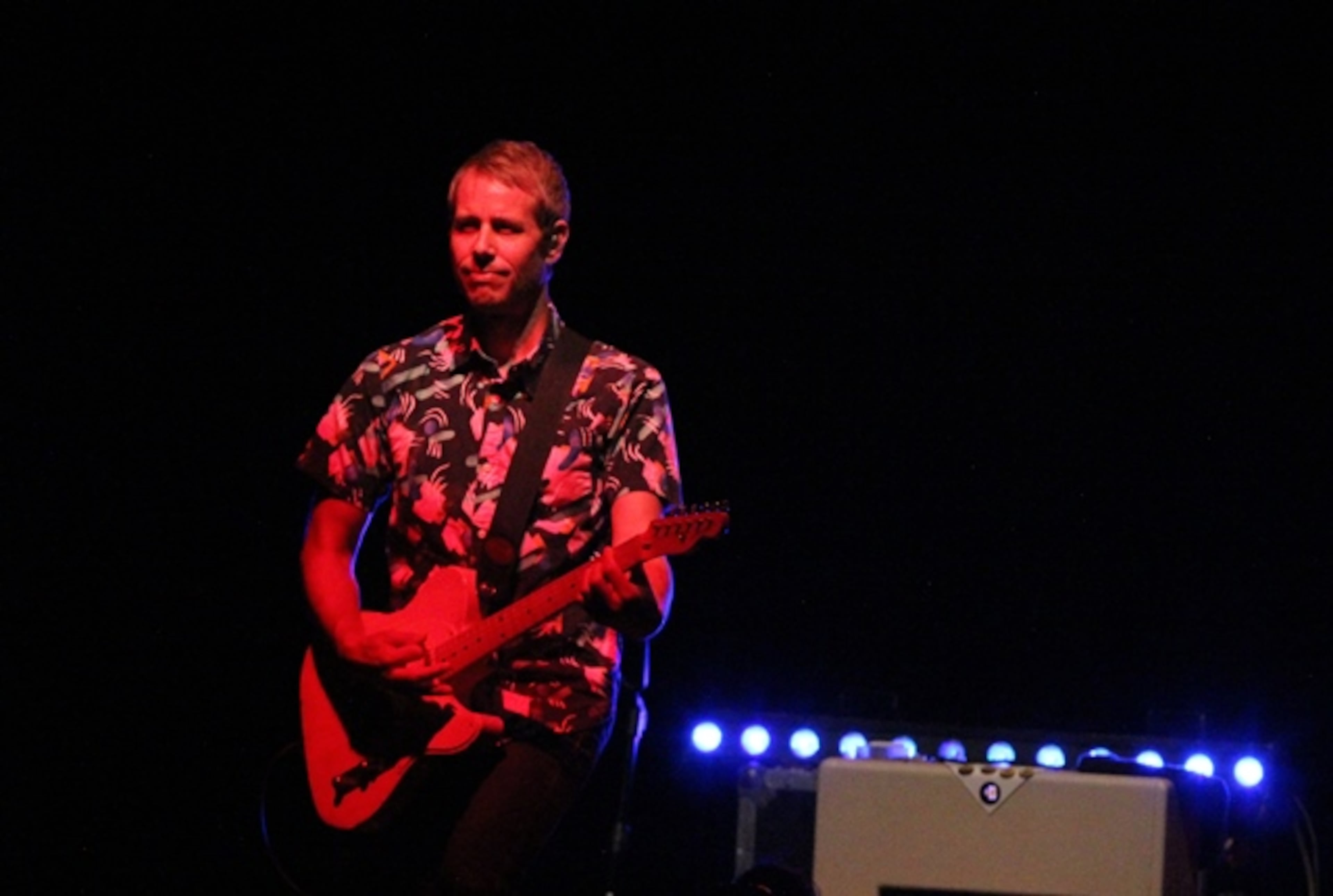 Greg Suran of The B-52s performs with the band at Cadence Bank Amphitheatre at Chastain Park on Sept. 7, 2019. Photo: Melissa Ruggieri/Atlanta Journal Constitution