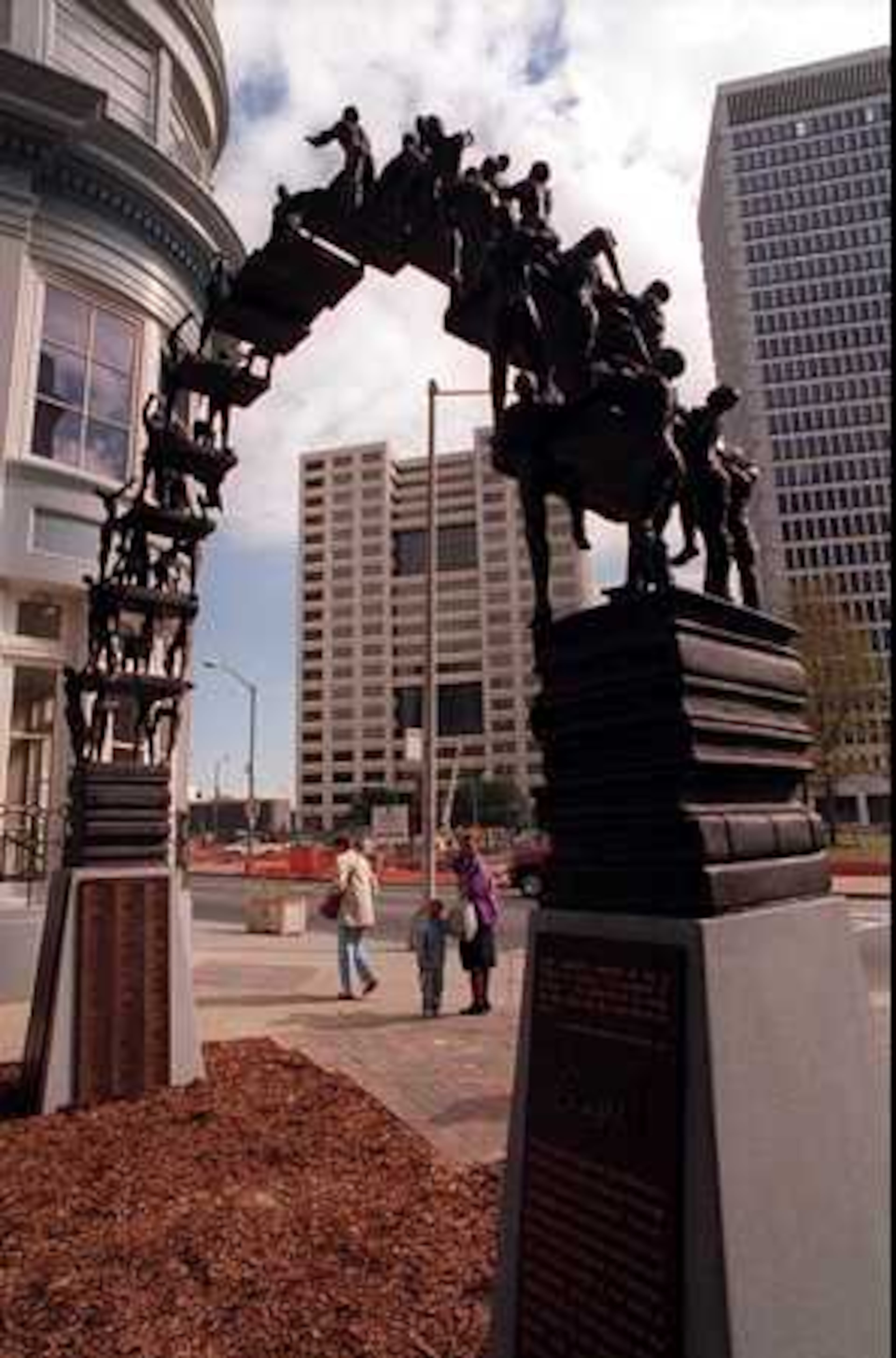 Many downtown Atlanta workers recognize this sculpture, at Poplar and Peachtree streets, given to the city by Cathy. "Climb With Care and Confidence" was designed by Kyle Dillehay and titled after one of Cathy's notable quotes: "No goal is too high if we climb with care and confidence."