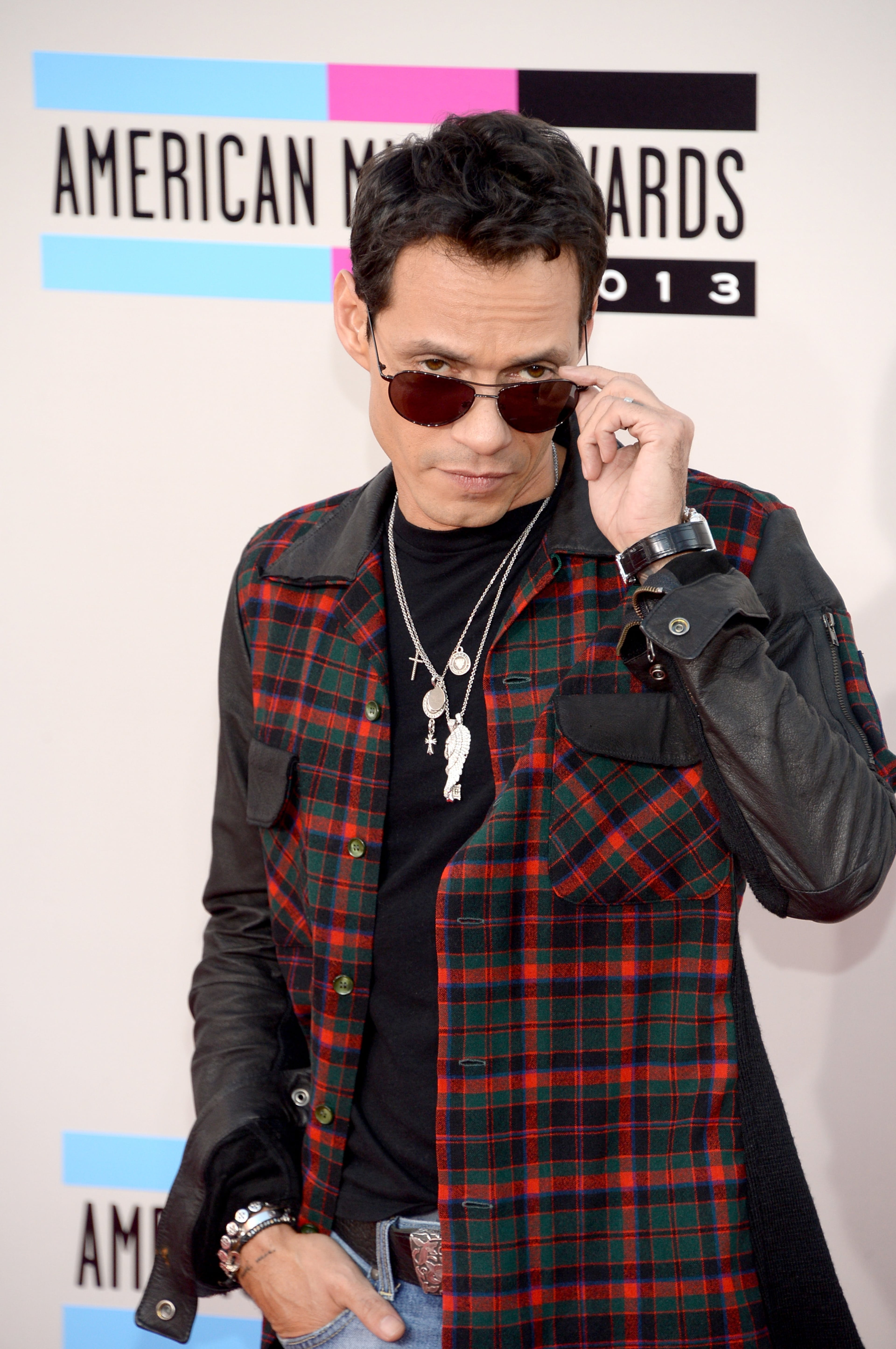 LOS ANGELES, CA - NOVEMBER 24: Singer Marc Anthony attends the 2013 American Music Awards at Nokia Theatre L.A. Live on November 24, 2013 in Los Angeles, California. (Photo by Jason Kempin/Getty Images)