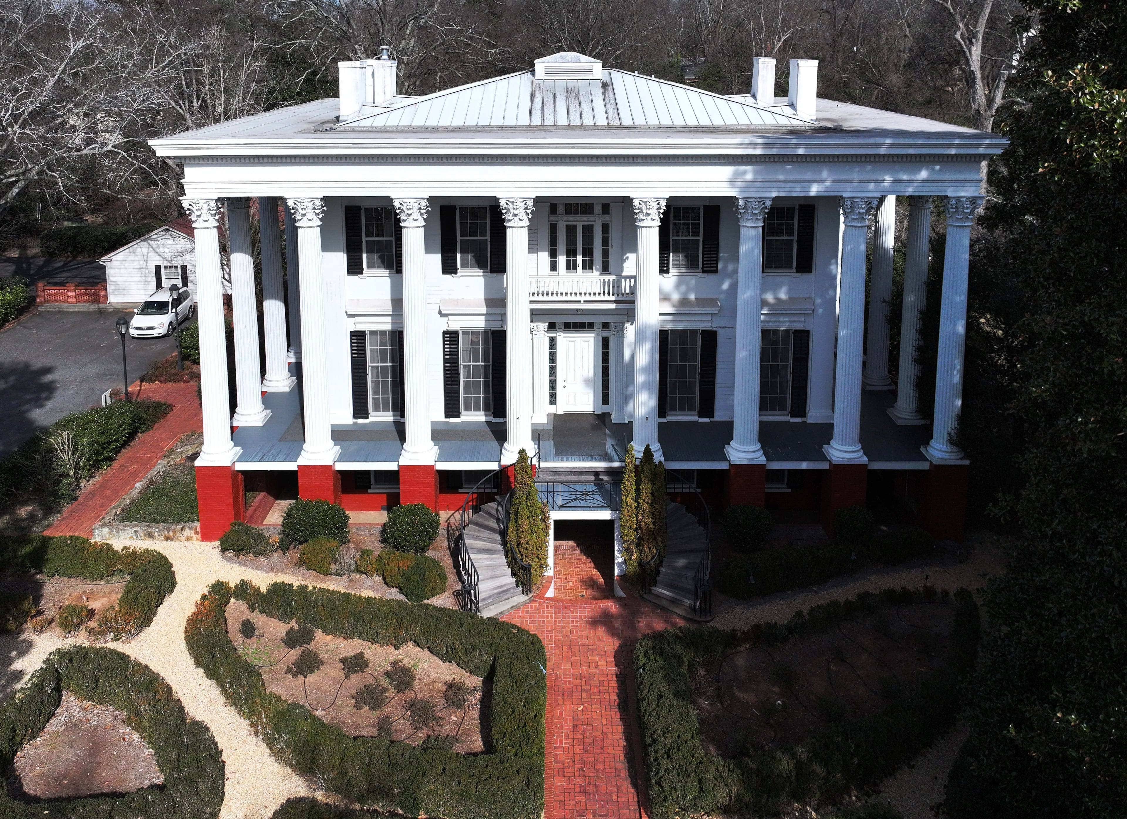 Aerial photo shows the University of Georgia President's House, Wednesday, Jan. 21, 2026, in Athens. (Hyosub Shin/AJC)