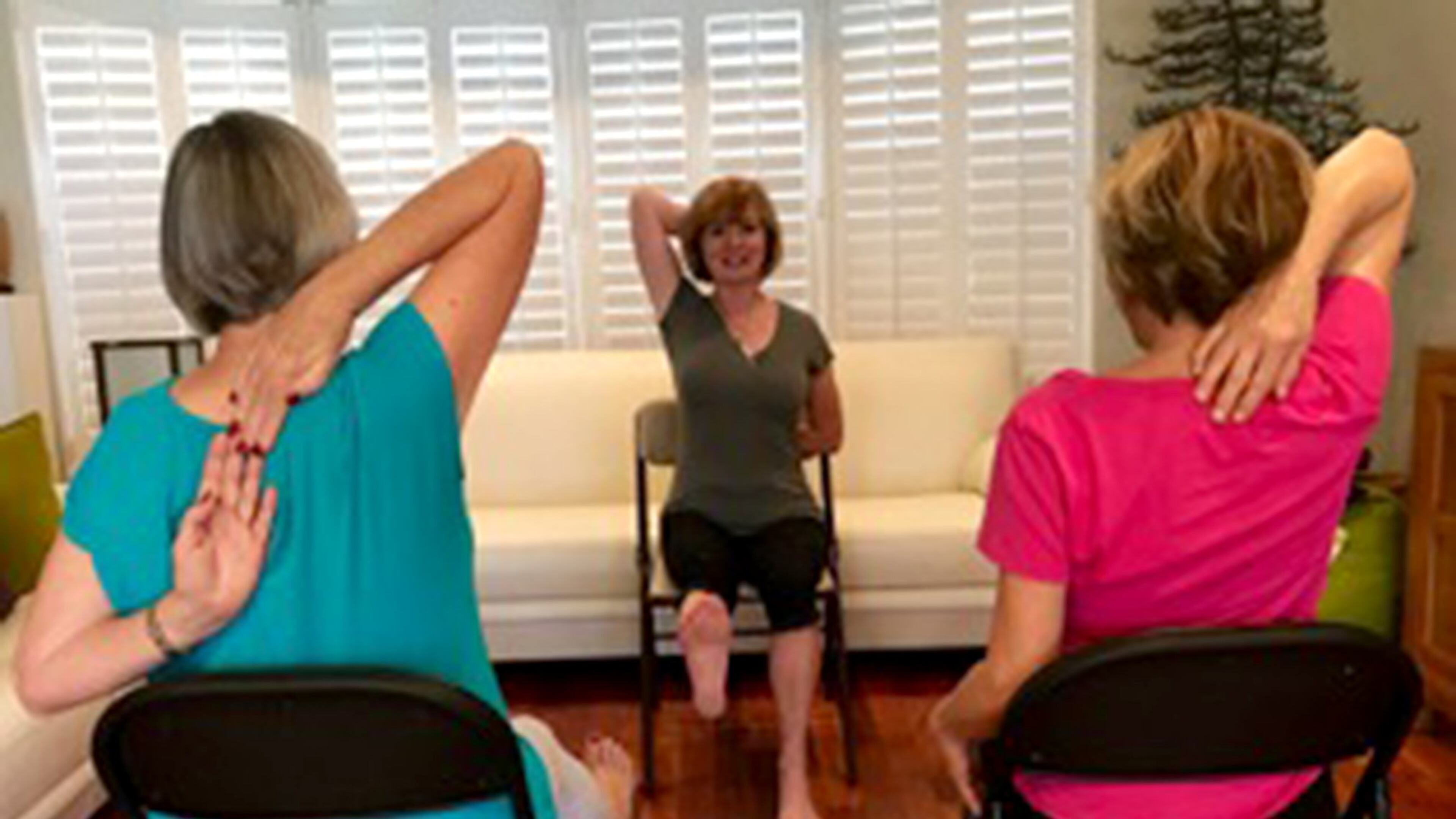 Yoga instructor Diane Zantop, of Boca Raton, Fla., was involved in a recent study by Florida Atlantic University that showed chair yoga helped reduce pain among arthritic seniors. (Diane Zantop)