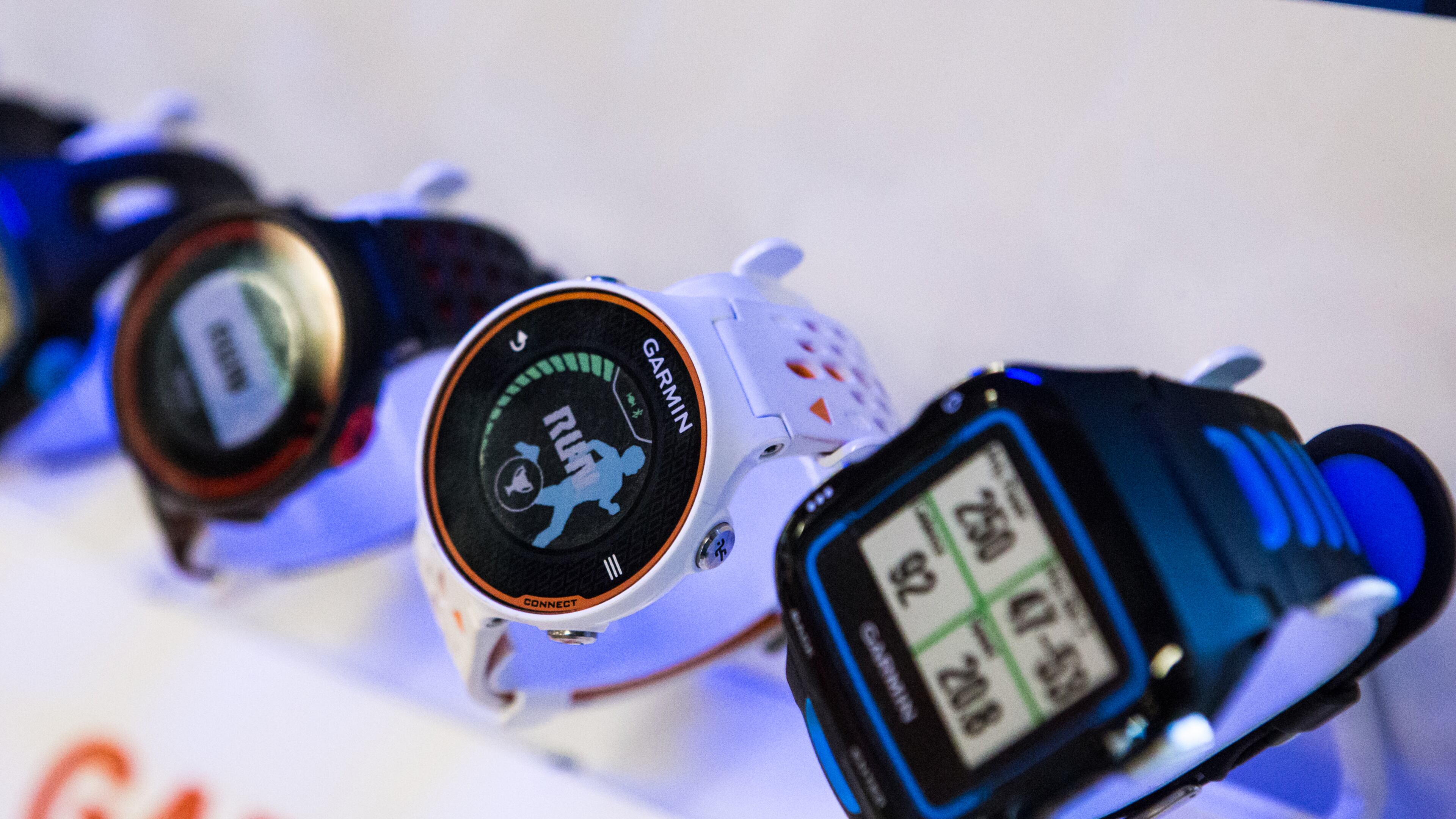 Big Peach Running Company in Brookhaven shows off some of its running watches and fitness tracking devices.