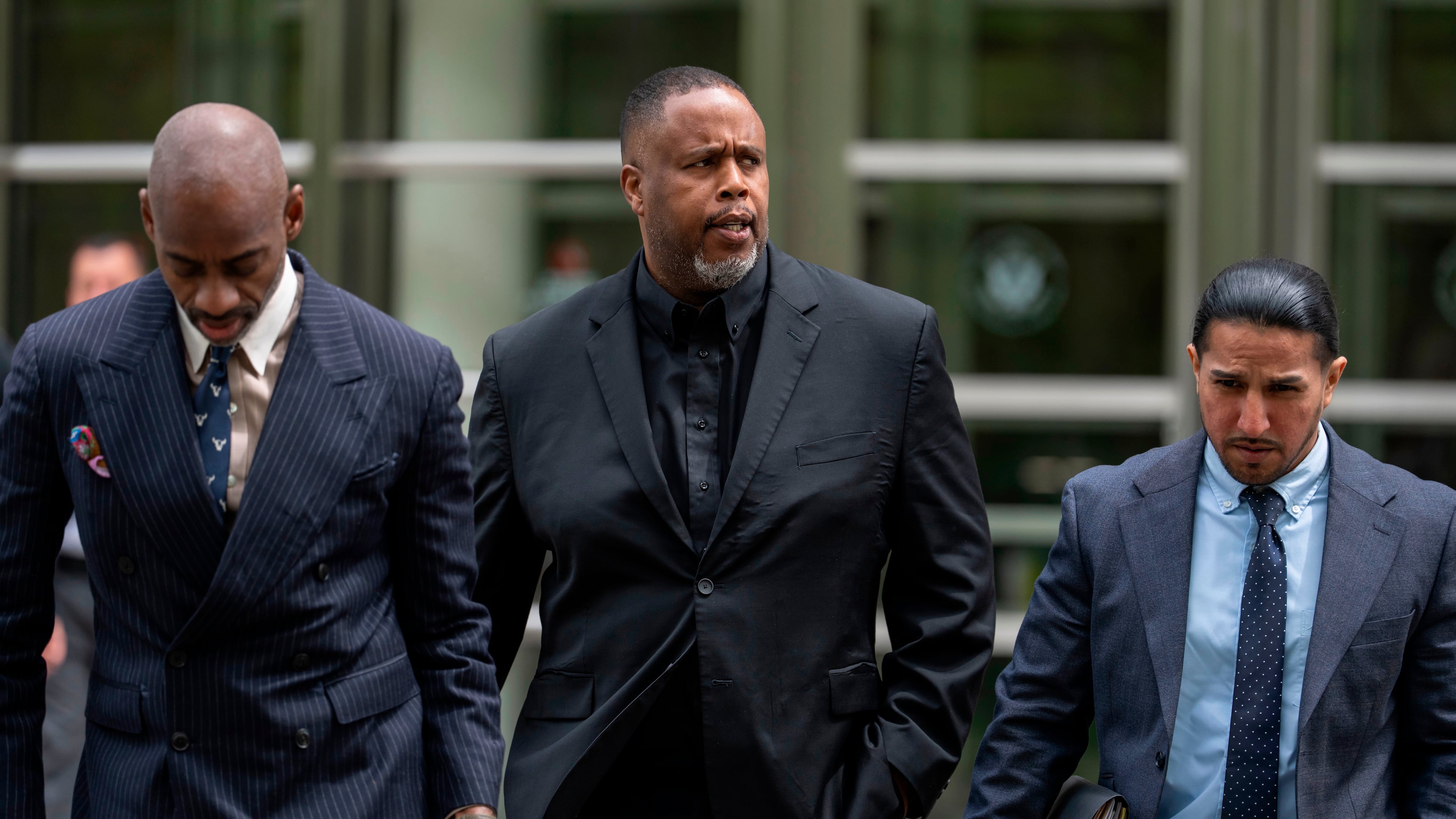Former NBA player and assistant coach Damon Jones leaves Brooklyn federal court, Tuesday, April 28, 2026, in New York. (AP Photo/Yuki Iwamura)