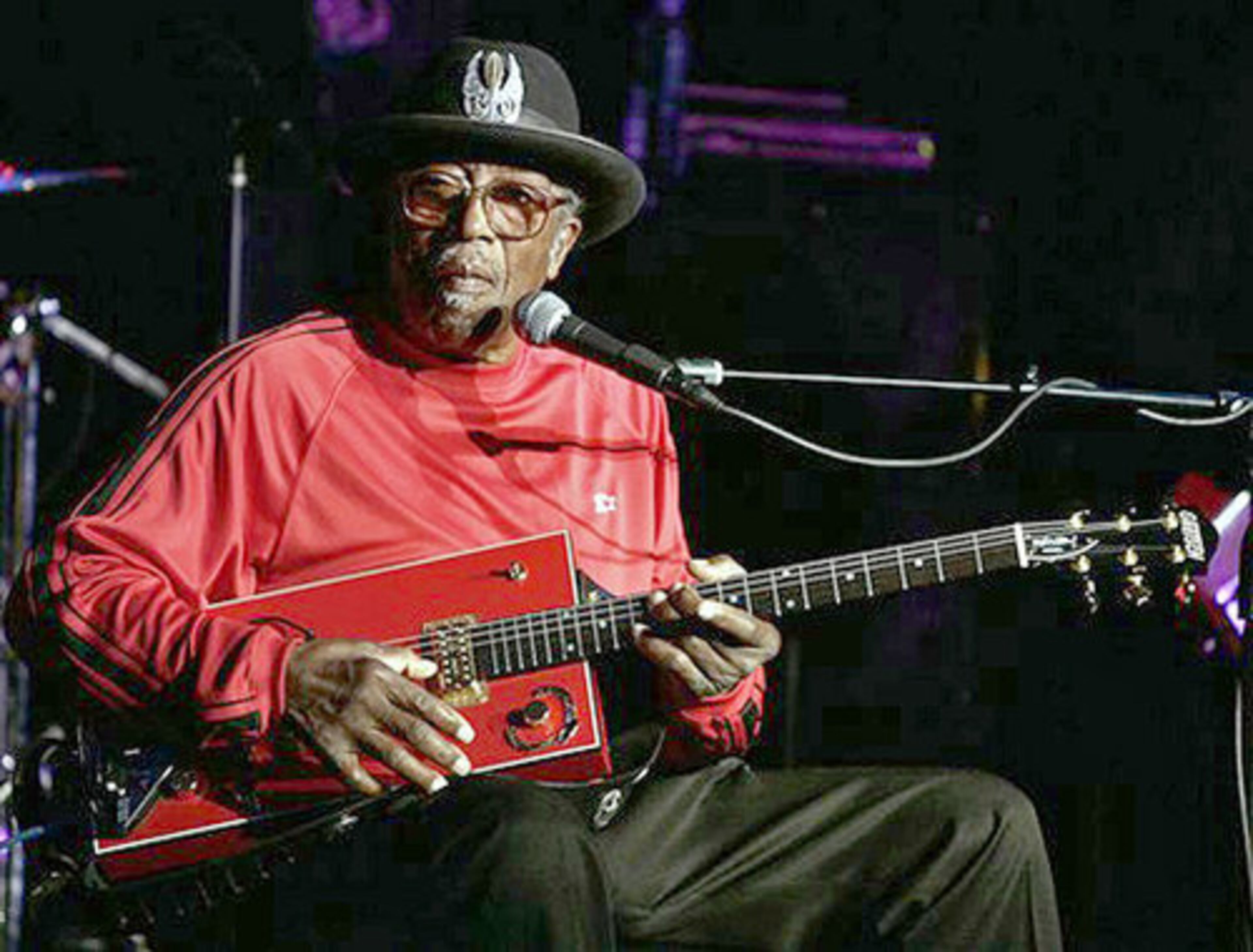 Known for his role in the transition from blues music to rock 'n' roll, Bo Diddley was also recognized for his trademark rectangular guitar. In the 1980s, he teamed with Bo Jackson in Nike's famous "Bo Knows" commercials, saying his one line: "Bo, you don't know Diddley!" Inducted into the Rock and Roll Hall of Fame and recipient of the R&B Foundation Pioneer Lifetime Achievement Award, Diddley died on June 11 of heart failure.