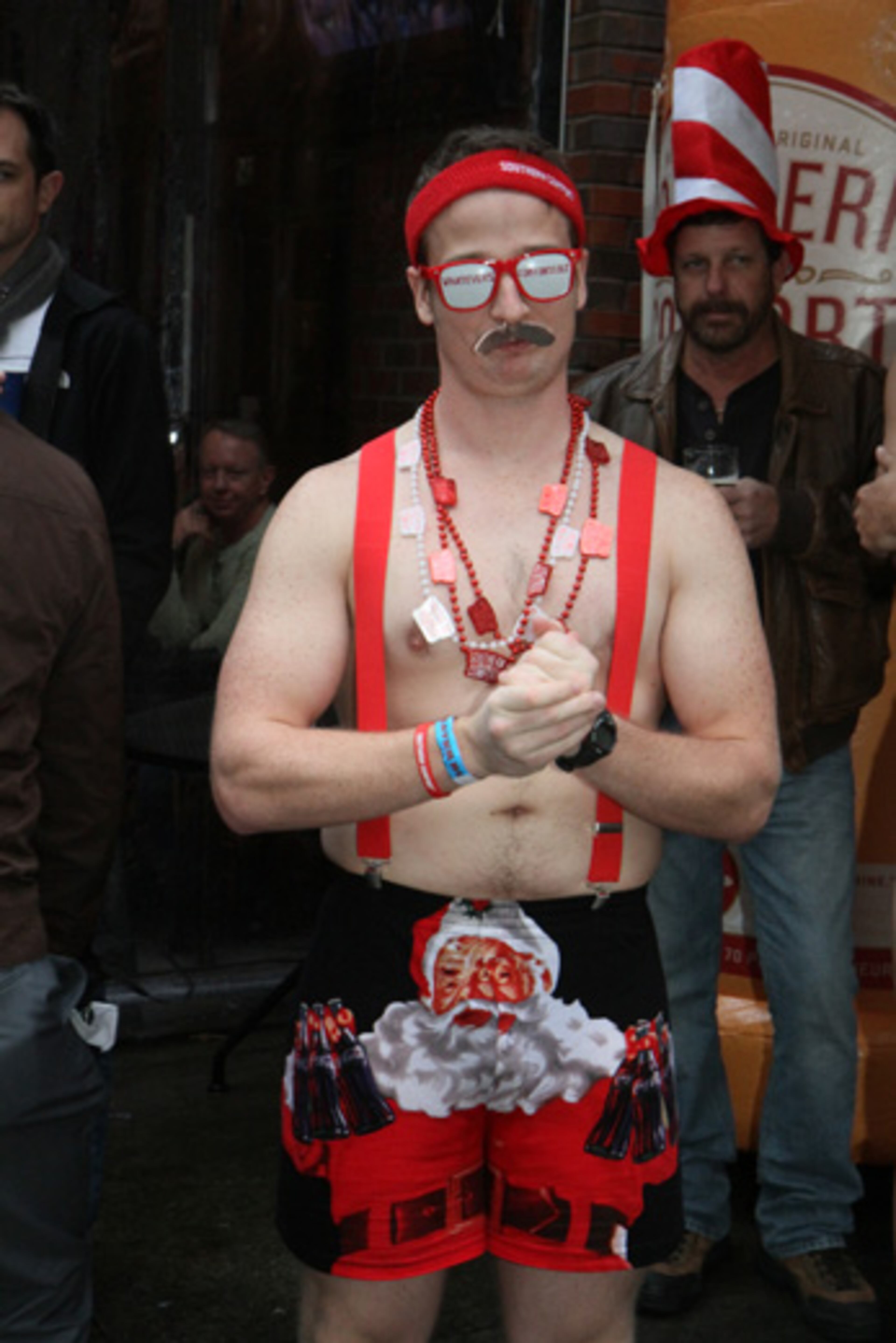 Here are some more photos from the Santa Speedo Run.