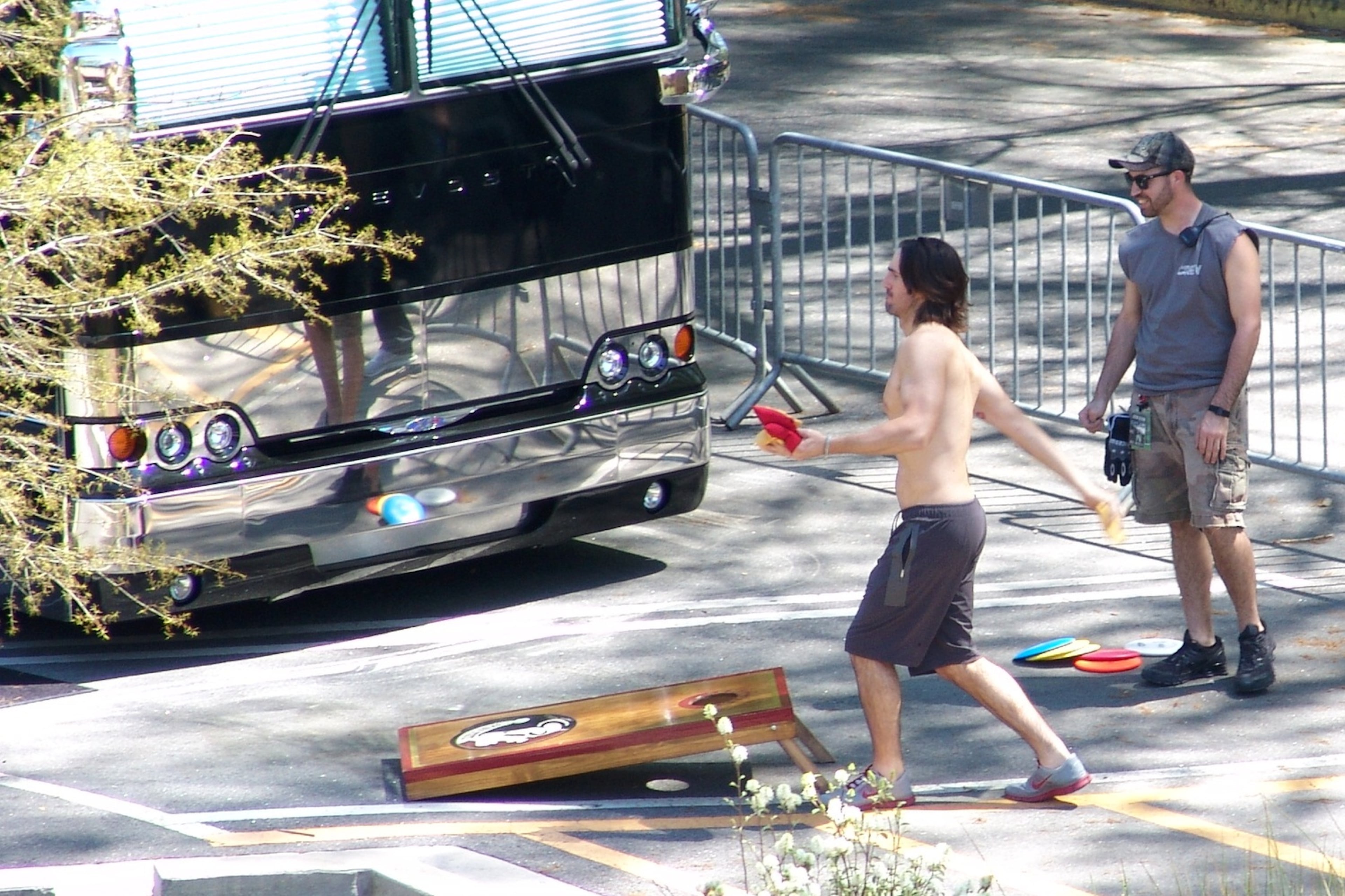 Jake Owen playing Corn Hole