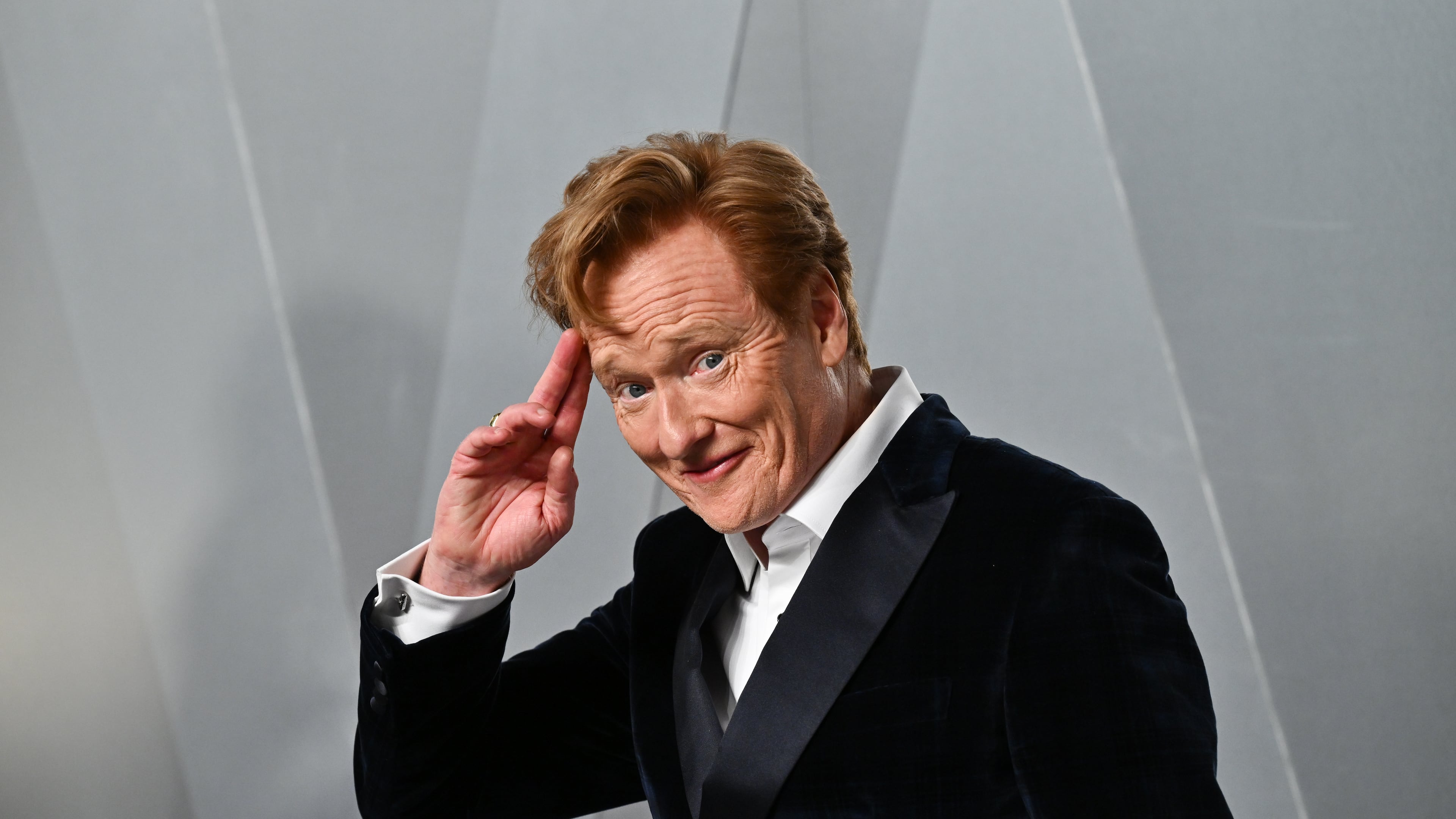 Conan O'Brien arrives at the Vanity Fair Oscar Party on Sunday, March 15, 2026, at the Los Angeles County Museum of Art in Los Angeles. (Photo by Evan Agostini/Invision/AP)